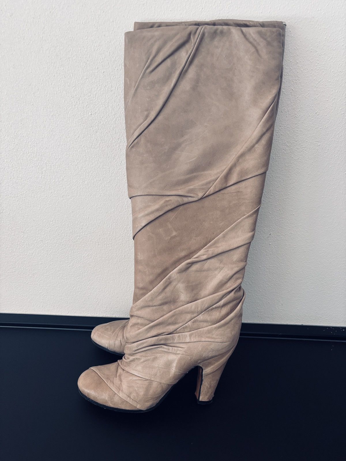 Marilyn Manson Draped boots high heels Size US 8 / IT 38 - 4 Thumbnail