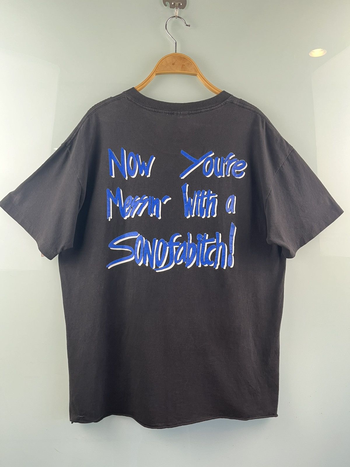Other vintage 90s Nazareth skull logo T shirt Single stitch Rare Size US XL / EU 56 / 4 - 4 Thumbnail