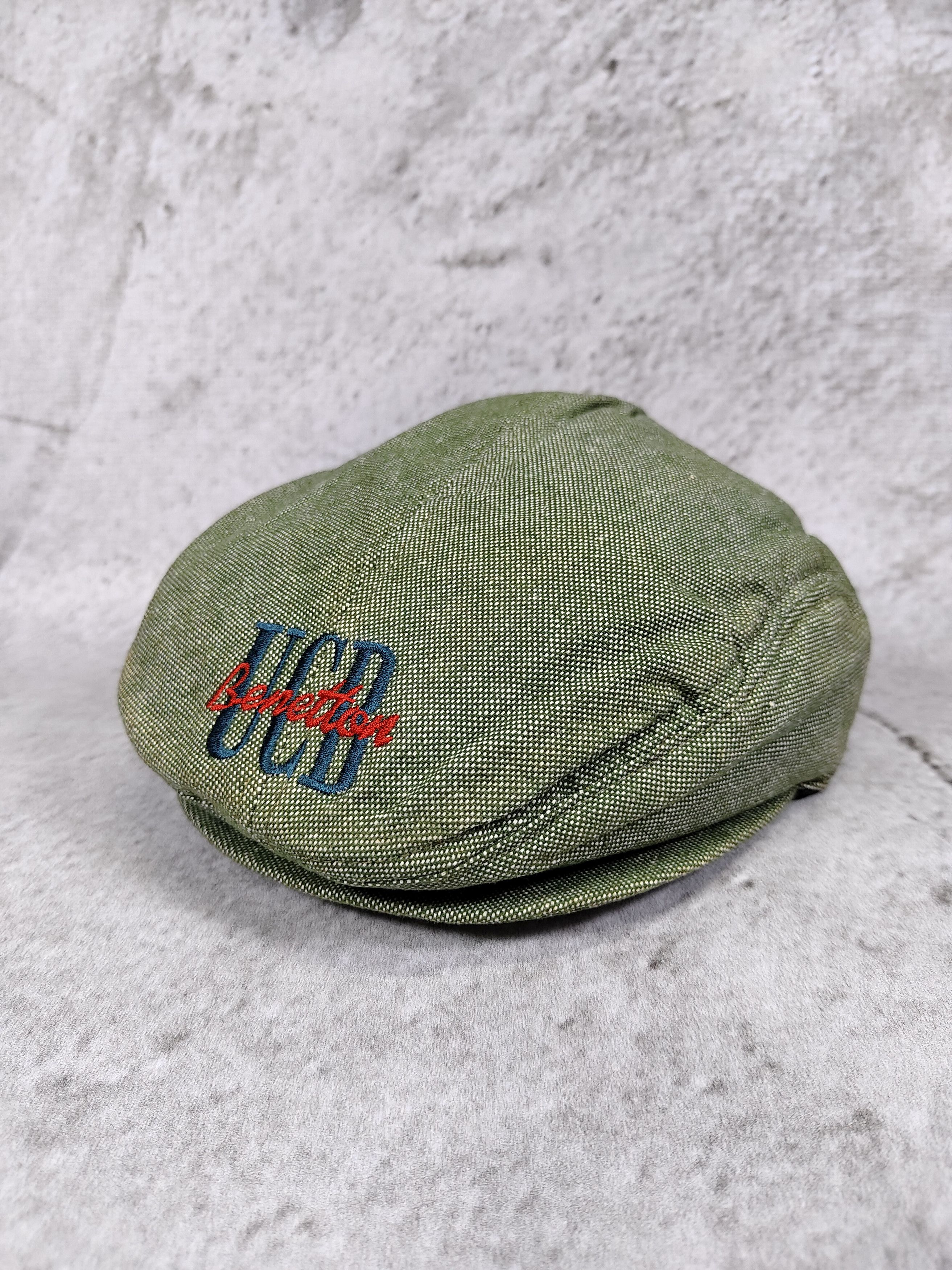 United Colors Of Benetton 90s UCB- Classic Streetwear Embroidered Logo Flat Cap Size ONE SIZE - 4 Thumbnail