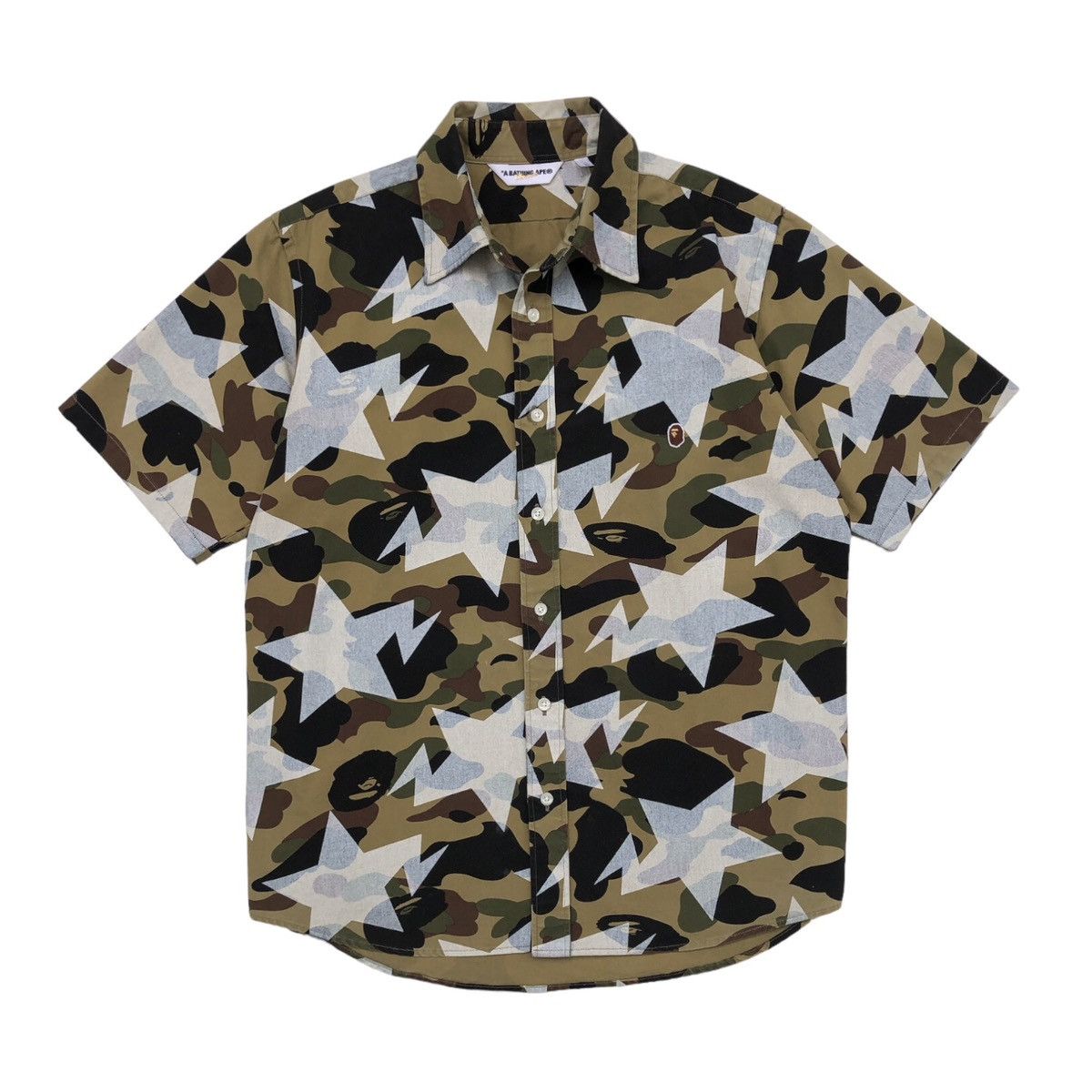 Bape OG BAPE STA 1st Camo Green Short Sleeve Size US L / EU 52-54 / 3 - 7 Thumbnail