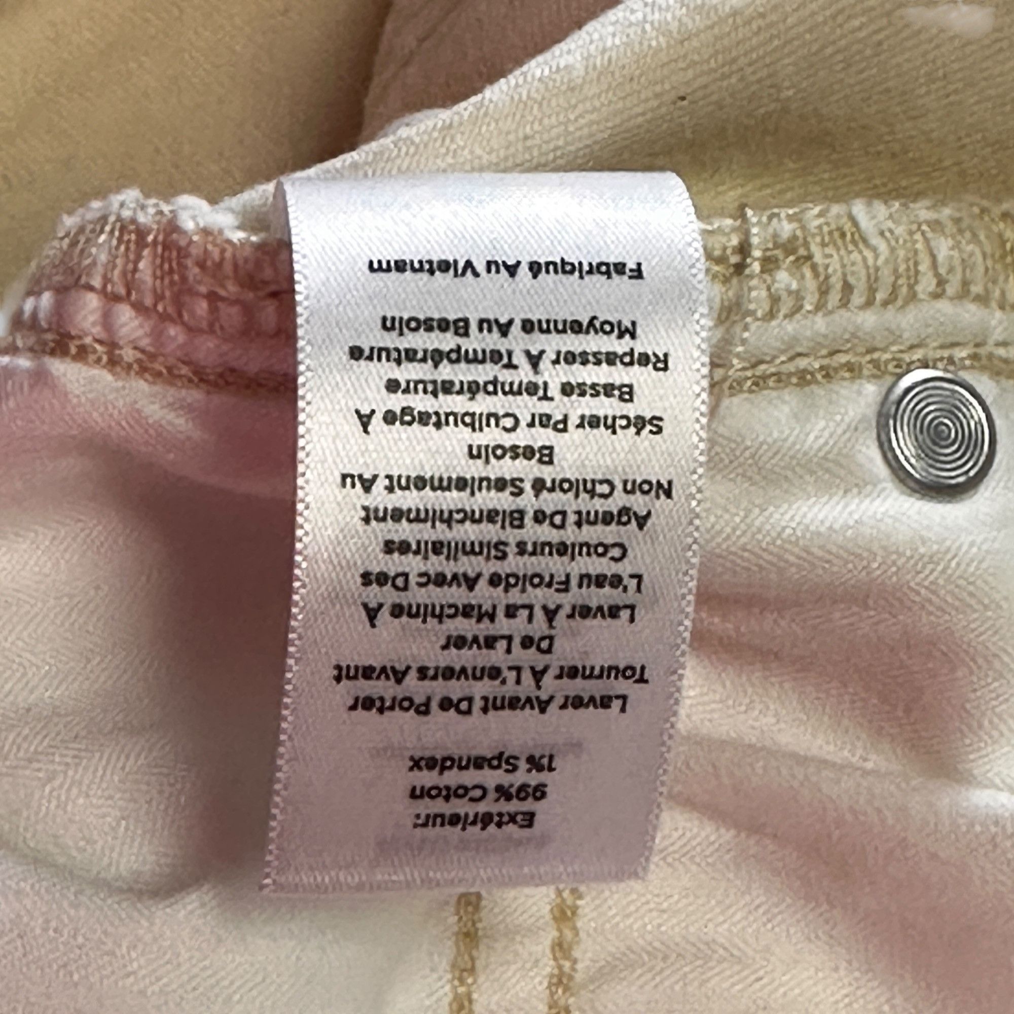 Talbots Talbots Slim Ankle Jeans Womens Size 14 Beige Cotton/Spandex Size 36" / US 14 / IT 50 - 6 Thumbnail