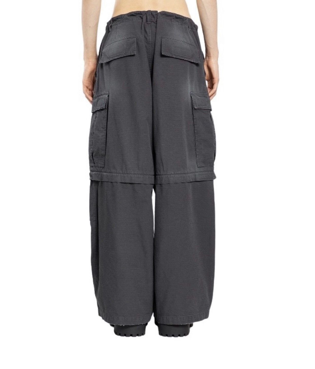 Balenciaga Balenciaga 24fw Dirty Mud Stained Cargo Wide Leg Work Pants Size US 30 / EU 46 - 4 Thumbnail