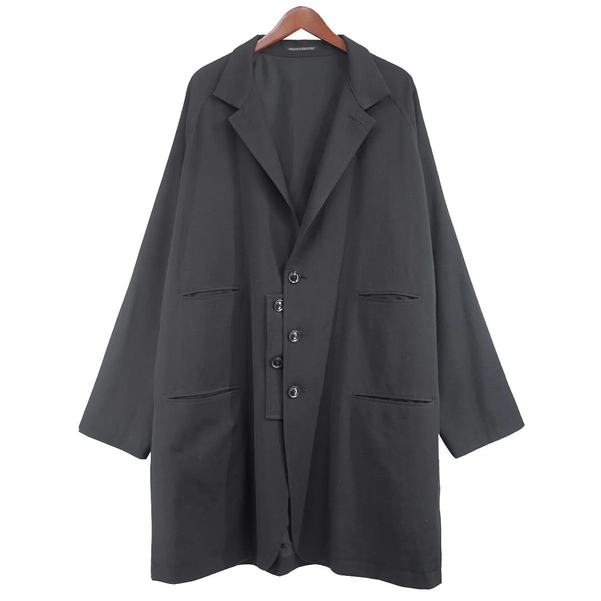 Yohji Yamamoto Yohji Yamamoto pour homme/17AW Stand Collar Long Jacket Size US L / EU 52-54 / 3 - 1 Thumbnail