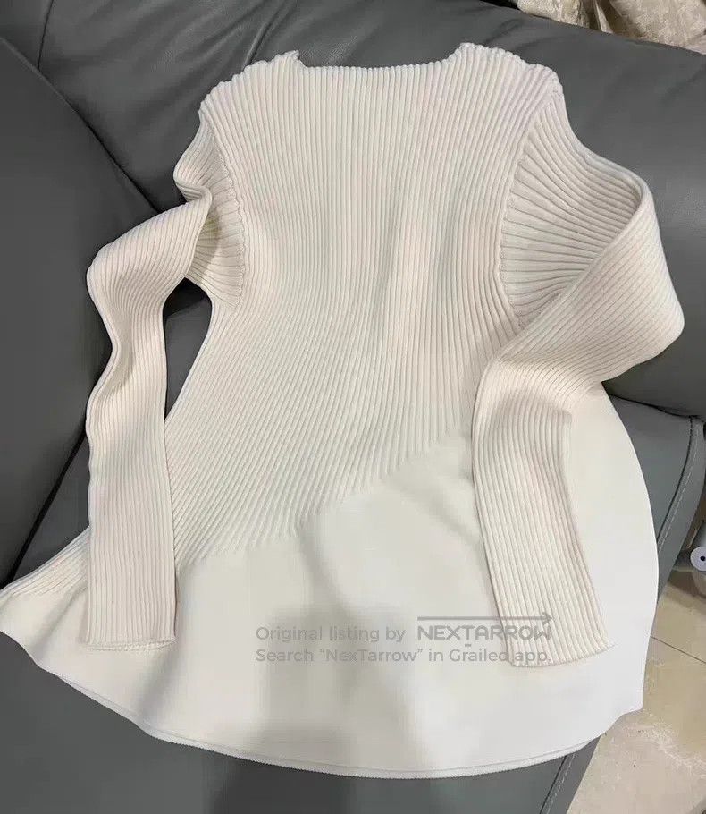 Issey Miyake Issey Miyake Off-White Long Sleeve Top Size M / US 6-8 / IT 42-44 - 3 Thumbnail