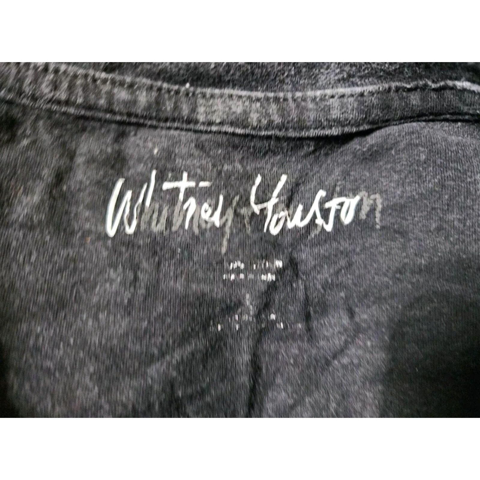 Vintage Whitney Houston Graphic T Shirt Womens Black L Retro 90s Concert Tee Size L / US 10 / IT 46 - 4 Thumbnail