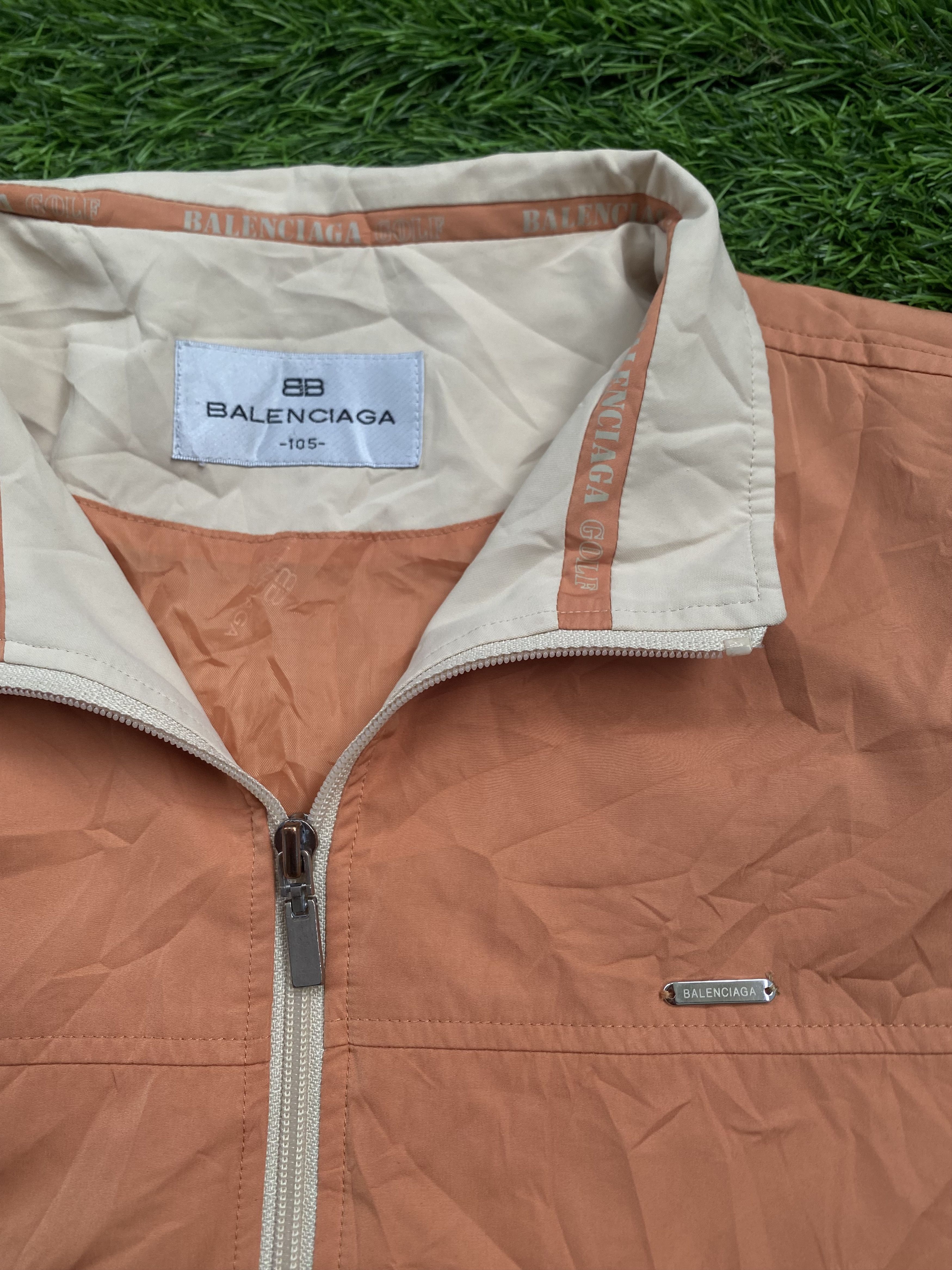Balenciaga Vintage 90s Balenciaga Spellout Track Jacket Size US L / EU 52-54 / 3 - 3 Thumbnail