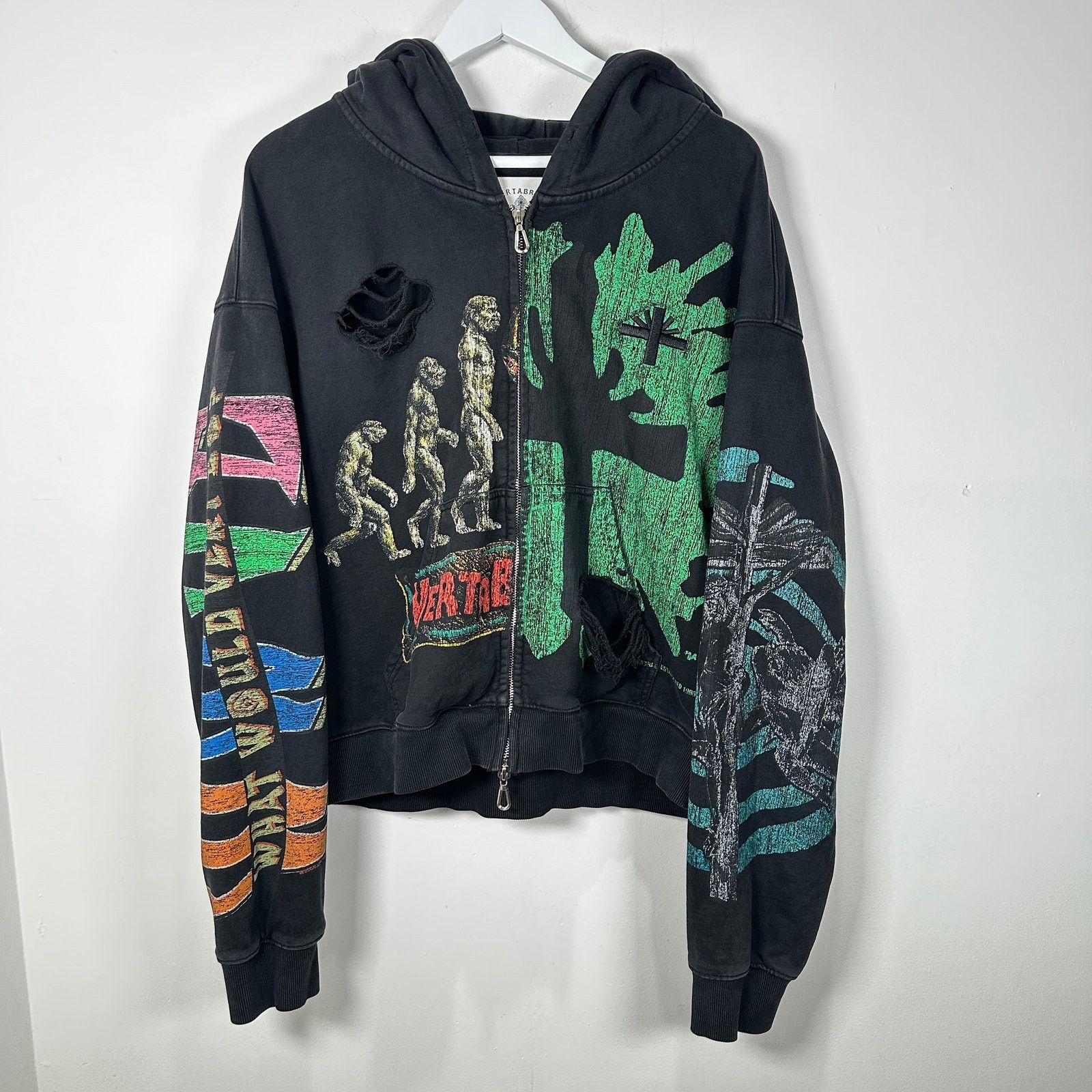 Vertabrae Vertabrae Montage Black Zip Up Hoodie Size L Size US L / EU 52-54 / 3 - 1 Thumbnail