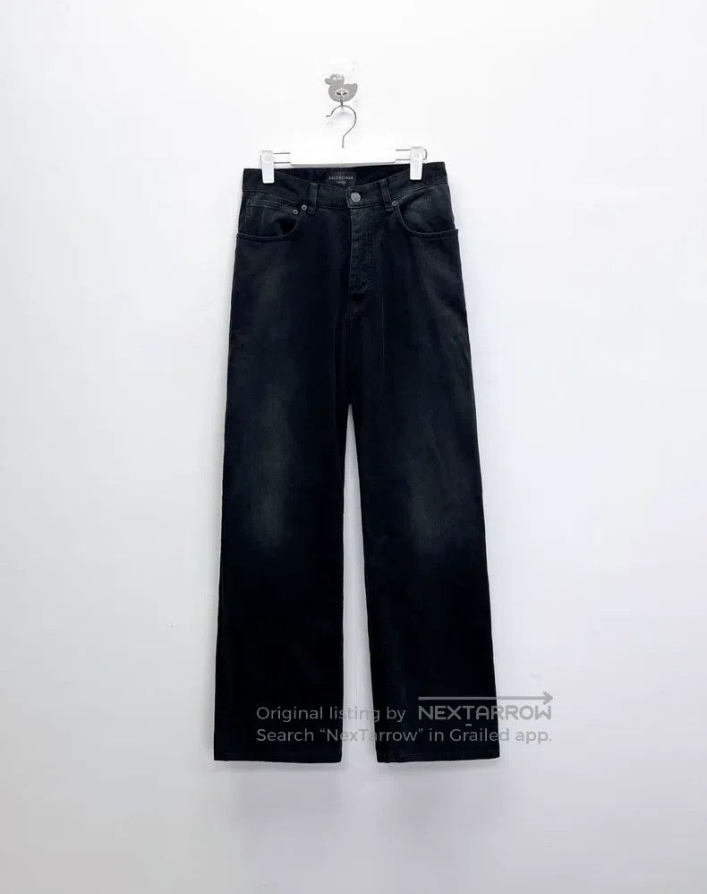 Balenciaga Balenciaga size XXS Distressed black denim long pants with Size US 30 / EU 46 - 1 Thumbnail