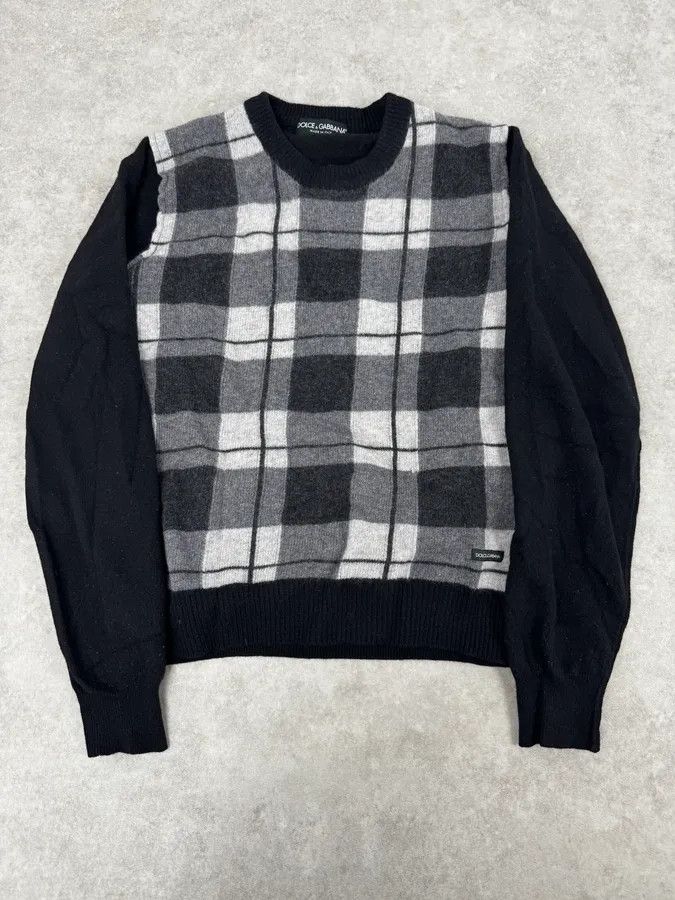 Dolce & Gabbana 2000s Dolce & Gabbana Tartan Wool Sweater Size US S / EU 44-46 / 1 - 1 Thumbnail