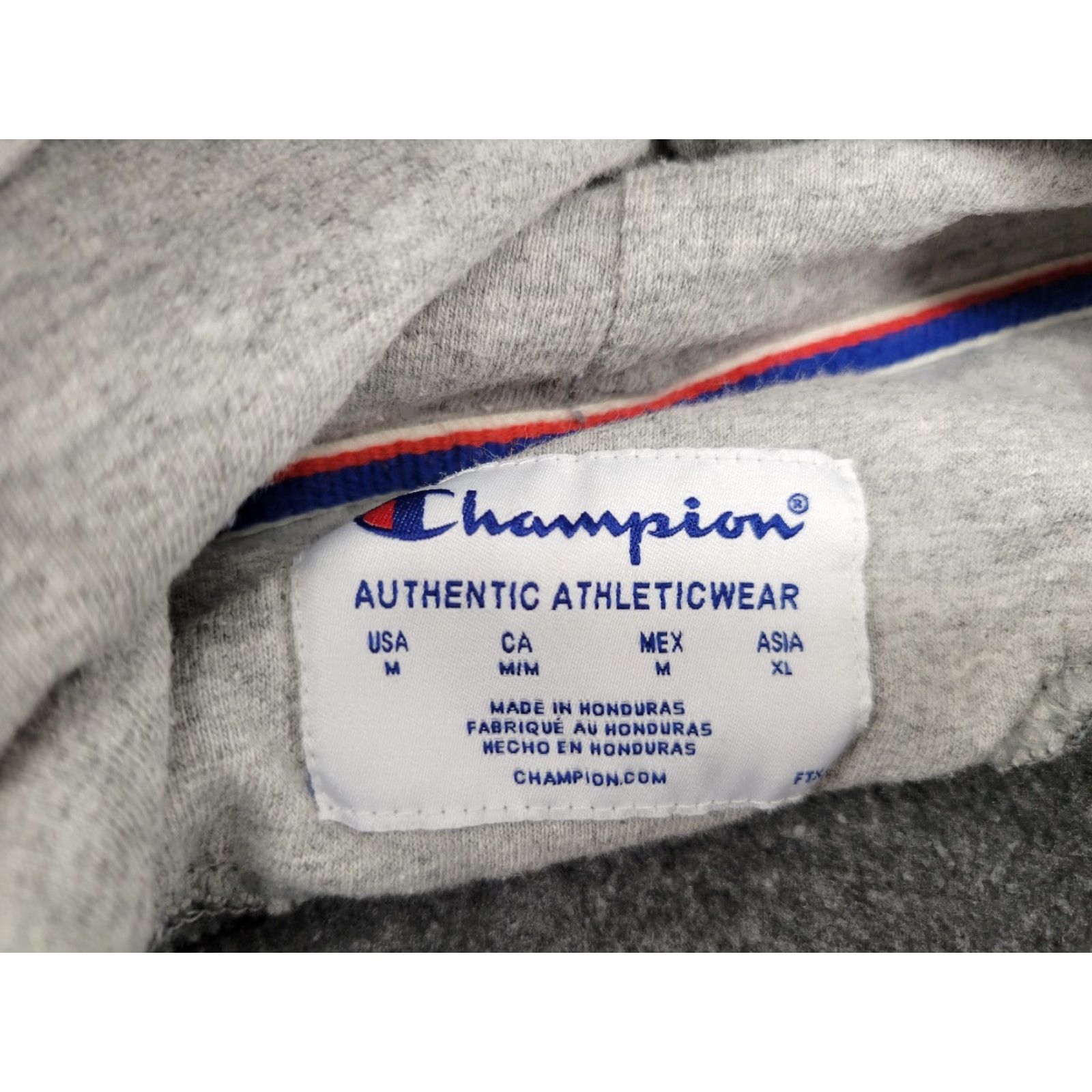 Champion Champion Mens Hoodie Pullover Gray M Sweatshirt Logo - 22.5 Armpit to Armpit 27.5 Arm 27.5 Down Back - Reversible Details Size US M / EU 48-50 / 2 - 8 Thumbnail