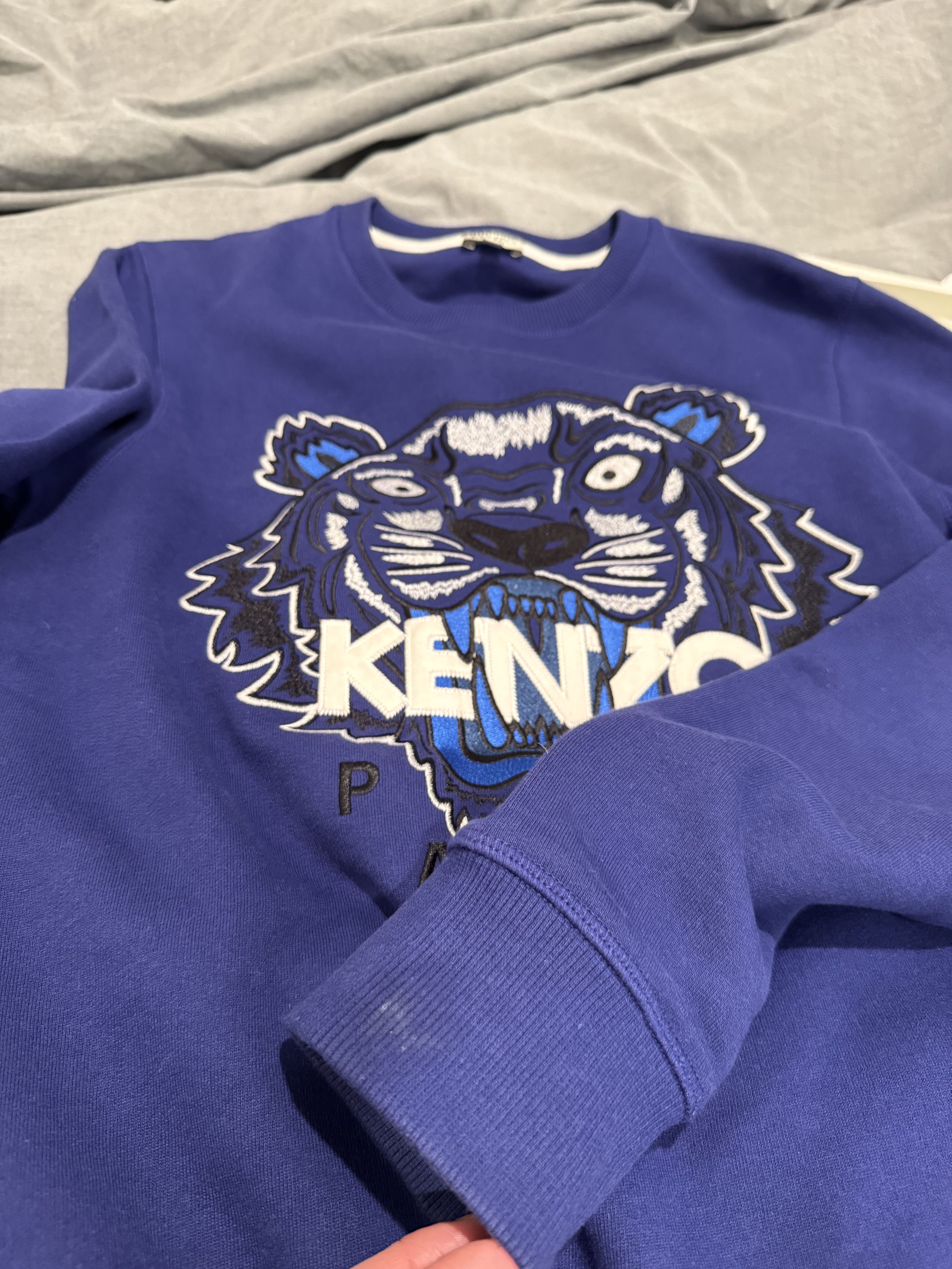 Kenzo Kenzo Paris Blue Black Tiger Sweatershirt Medium Size US M / EU 48-50 / 2 - 6 Thumbnail