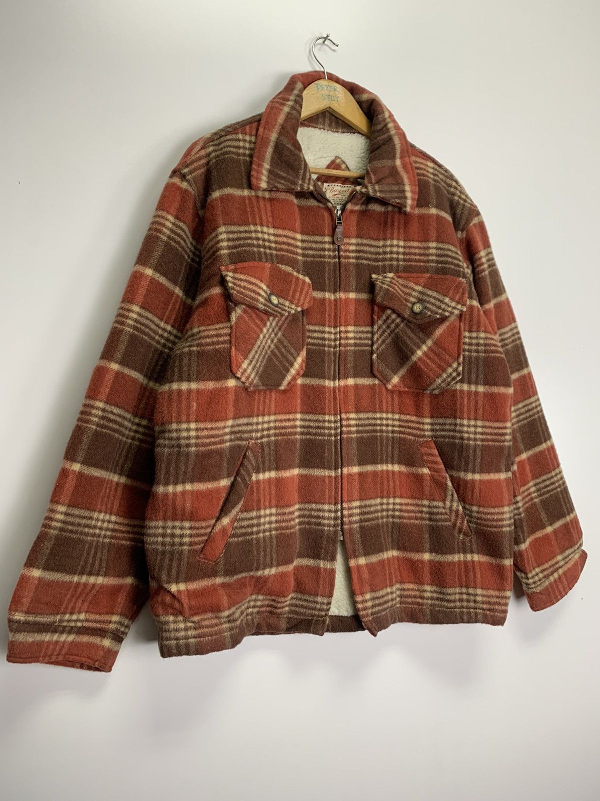 Flannel × Japanese Brand × Vintage Vintage Baranet Buttons Jacket Size US L / EU 52-54 / 3 - 5 Thumbnail