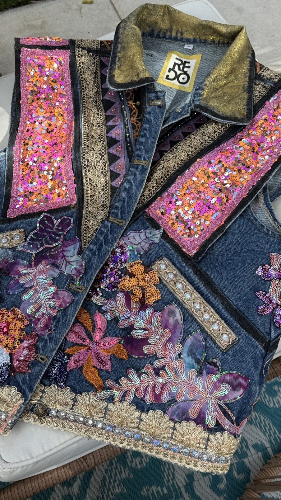 Other Denim vest Hindu style Size S / US 4 / IT 40 - 7 Thumbnail