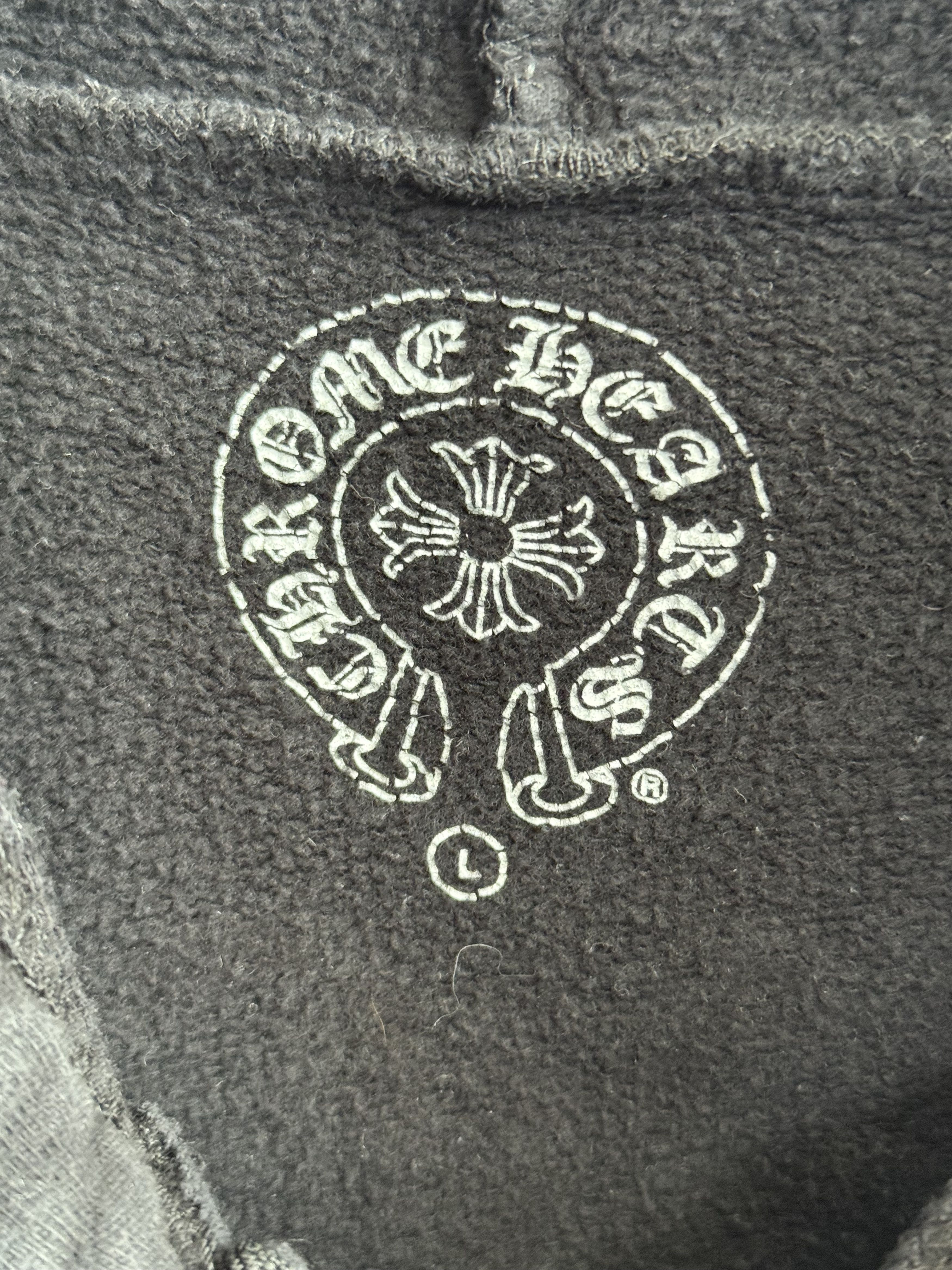 Chrome Hearts Chrome Hearts Black & White Eyechart Zip Up Hoodie Size US L / EU 52-54 / 3 - 3 Thumbnail