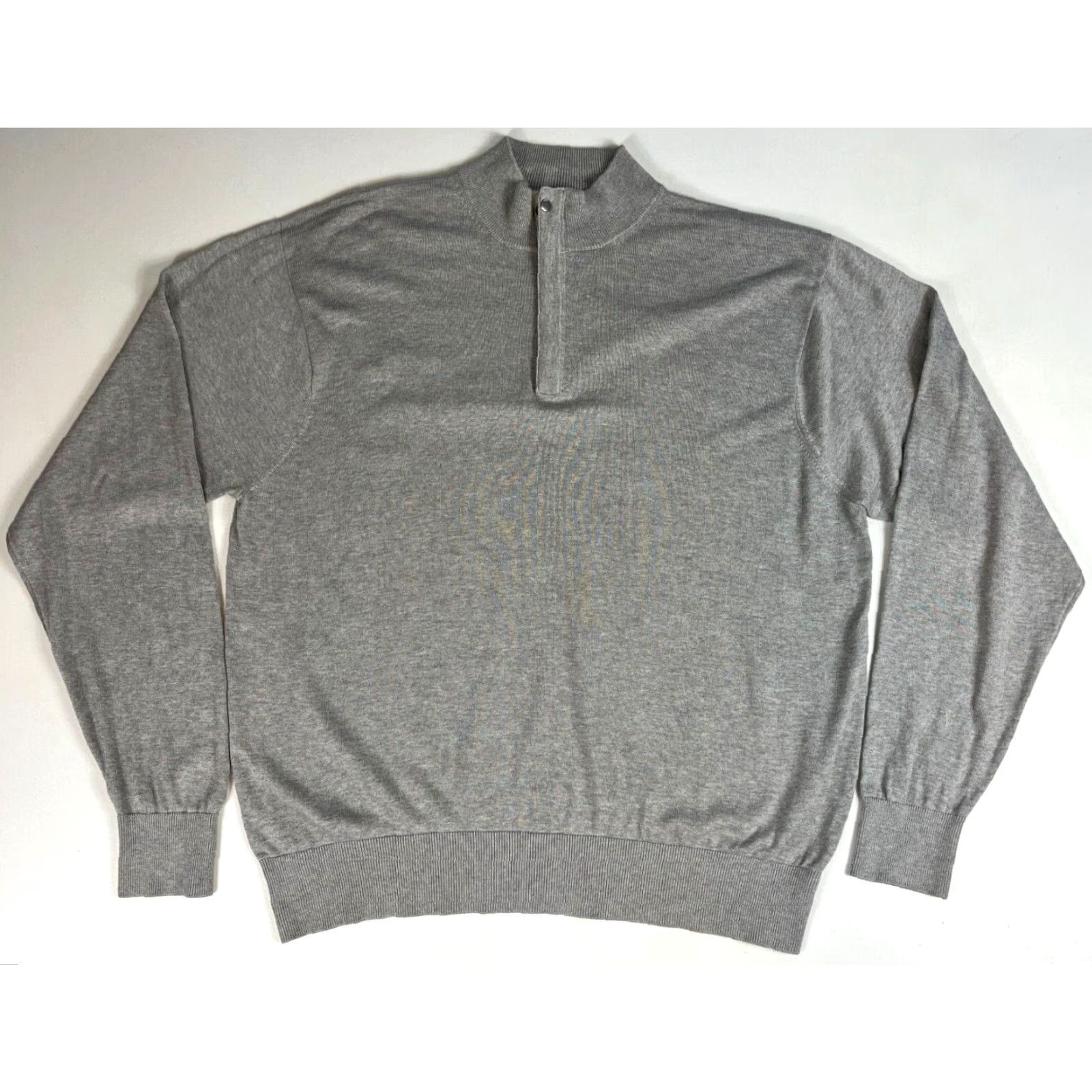 Peter Millar Peter Millar 1/4 Zip Knit Sweater Mens 2XL Silk Blend Gray Mock Neck Pullover Vintage/Preppy Style Size US XXL / EU 58 / 5 - 3 Thumbnail