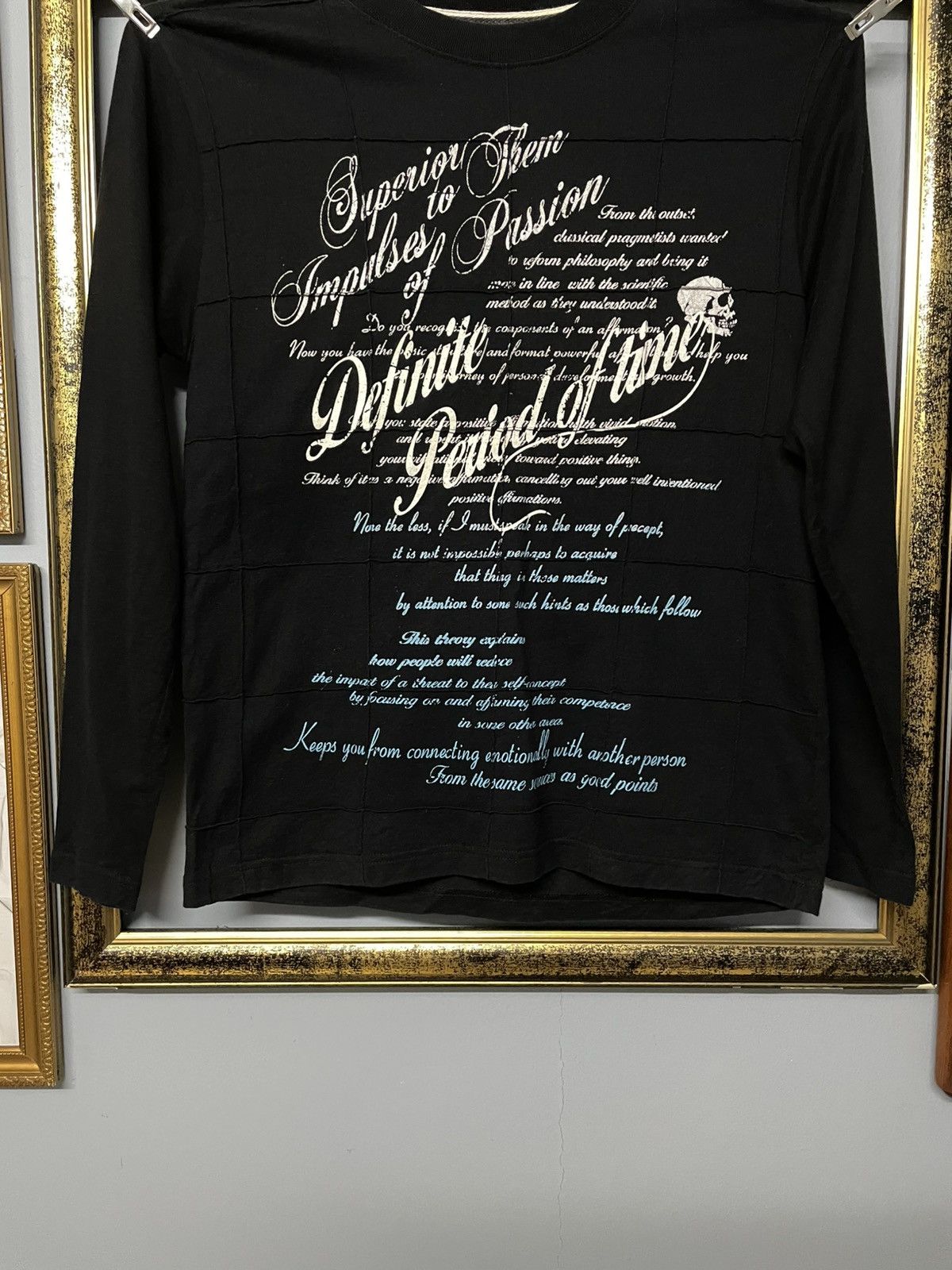 KMRii Vintage 1990s Japan Designer Elements Punk Passion Skull Tee Size US S / EU 44-46 / 1 - 3 Thumbnail