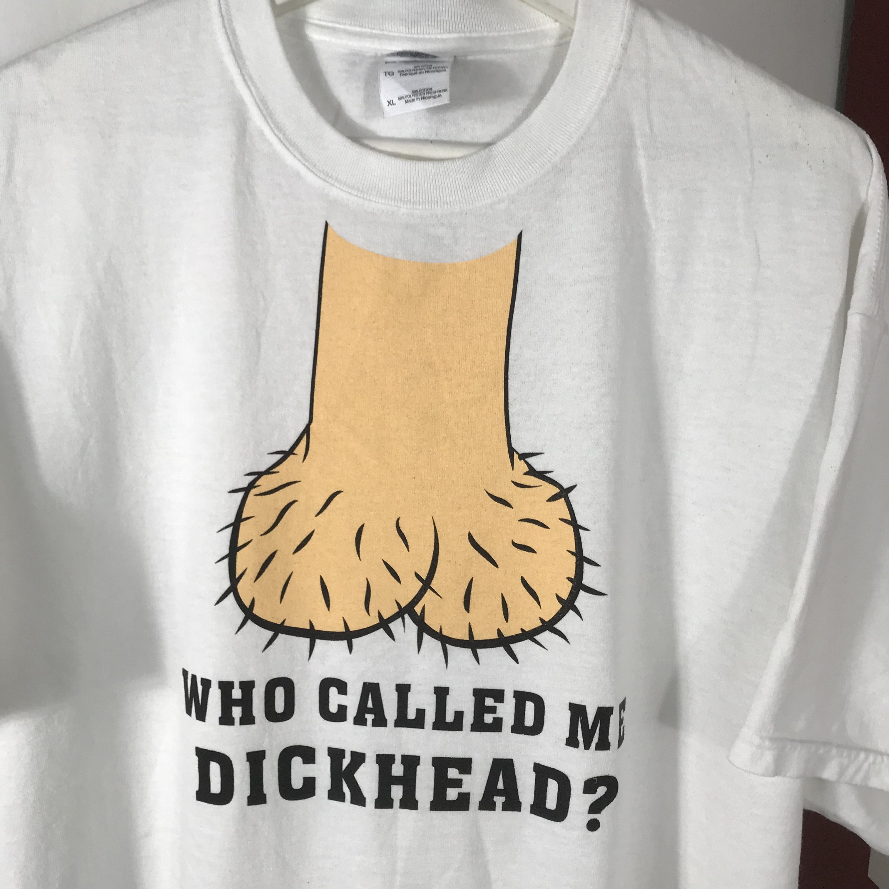 Vintage Vintage dick sex who called me dickhead humor phototee shirt Size US XL / EU 56 / 4 - 4 Thumbnail