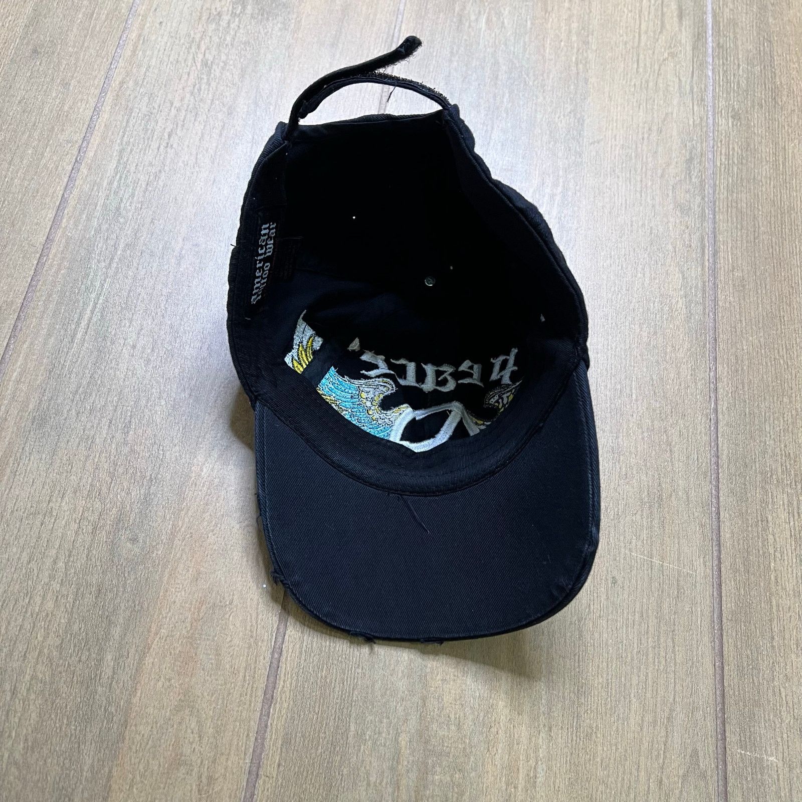 Vintage Y2K baseball cap embroidery peace wings rhinestone women Size ONE SIZE - 5 Thumbnail