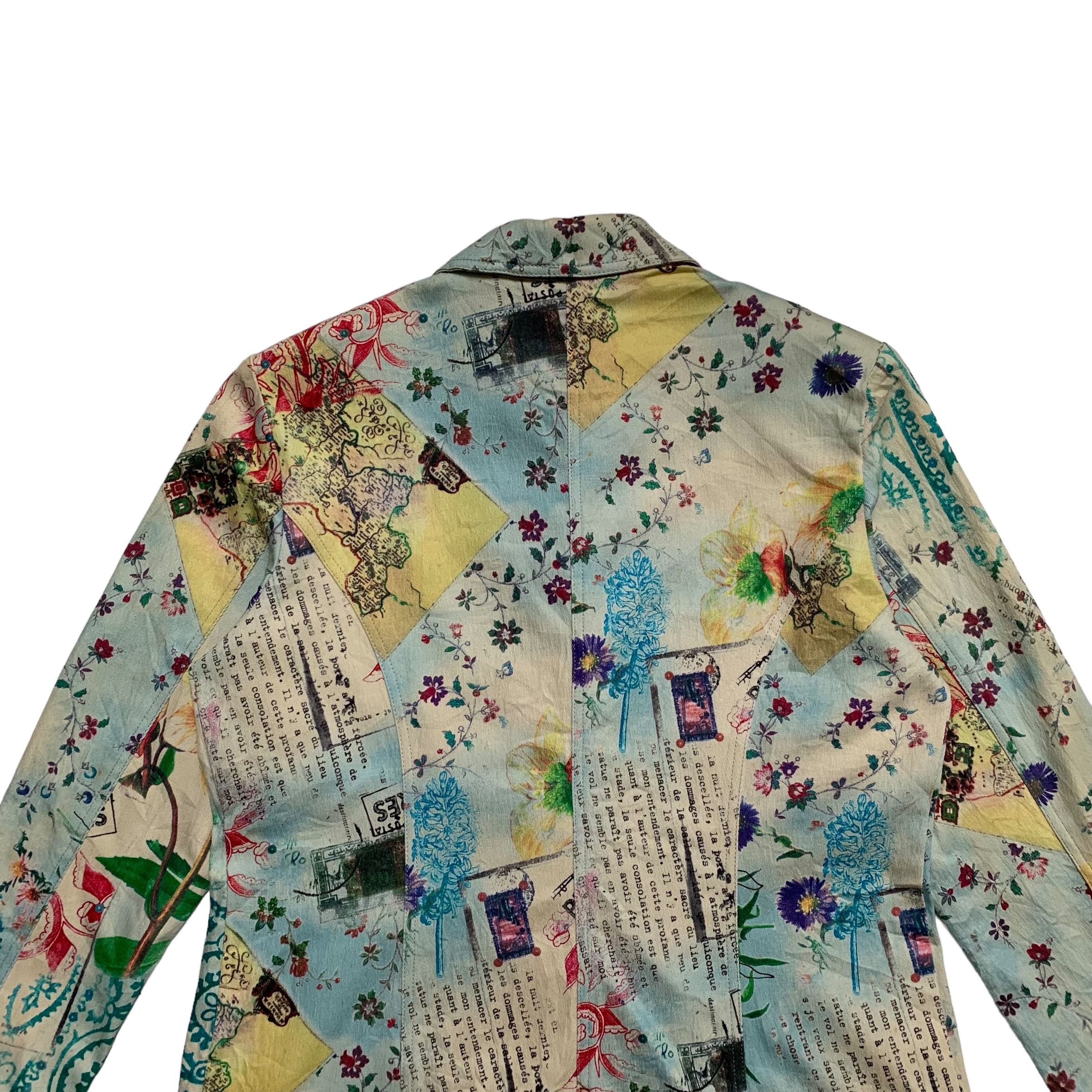 Kansai Yamamoto Kansai Bis Flower Design Multicolor Jacket Size M / US 6-8 / IT 42-44 - 8 Thumbnail