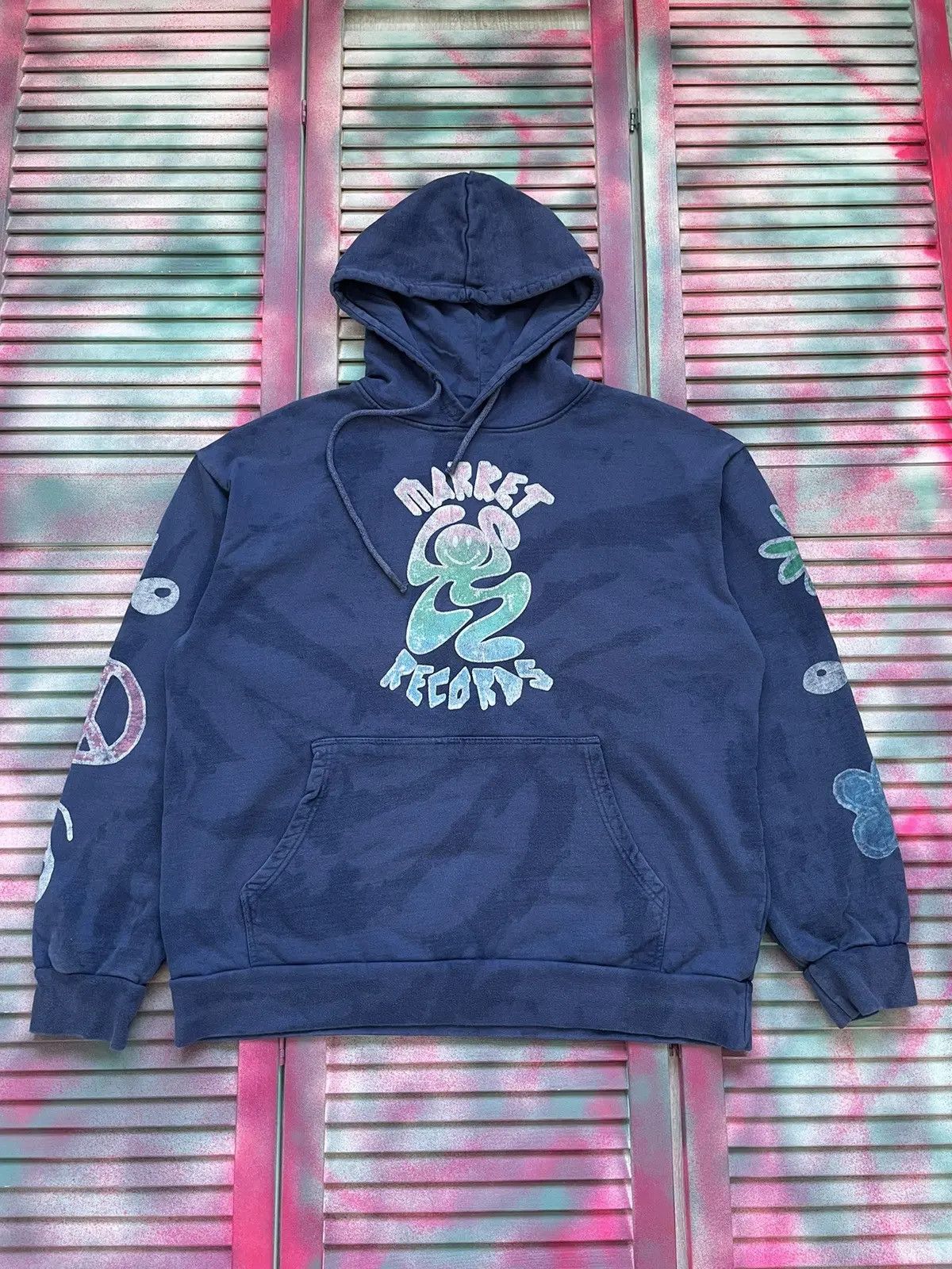 Japanese Brand Market Records X Smiley Studio Hoodie Size US XL / EU 56 / 4 - 3 Thumbnail