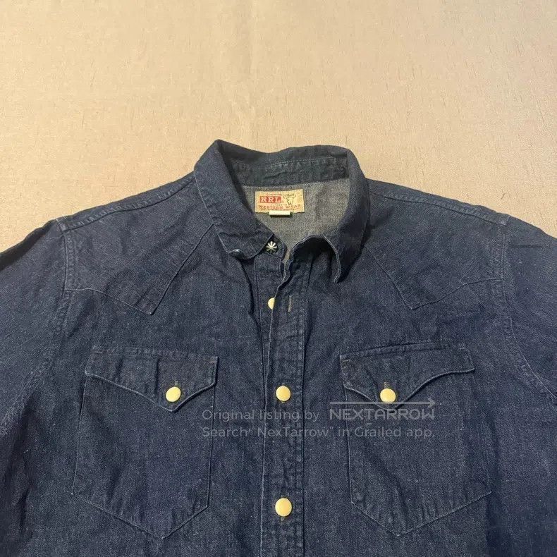 RRL Ralph Lauren RRL Ralph Lauren Old style blue dyed shirt Size US L / EU 52-54 / 3 - 2 Thumbnail