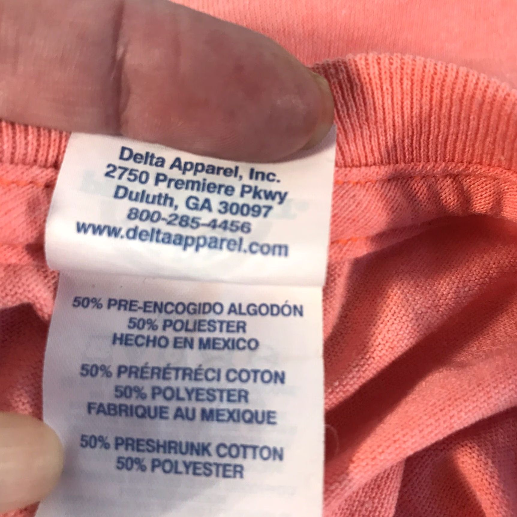 Delta Delta We The People Graphic Print T-Shirt Womens Size L Coral Casual Short Sleeve Lightweight Machine Washable Size L / US 10 / IT 46 - 4 Thumbnail