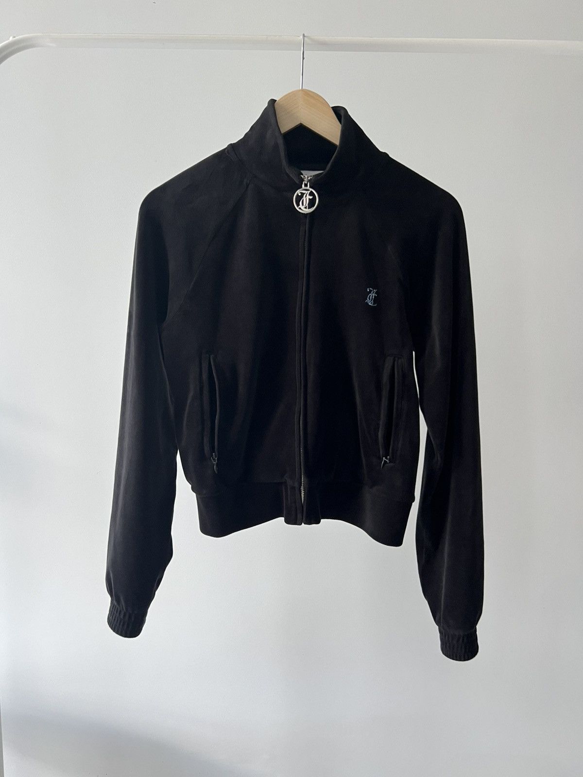 Juicy Couture Juicy Couture Women's Black Madison Hoodie Velour Medium Size M / US 6-8 / IT 42-44 - 8 Thumbnail