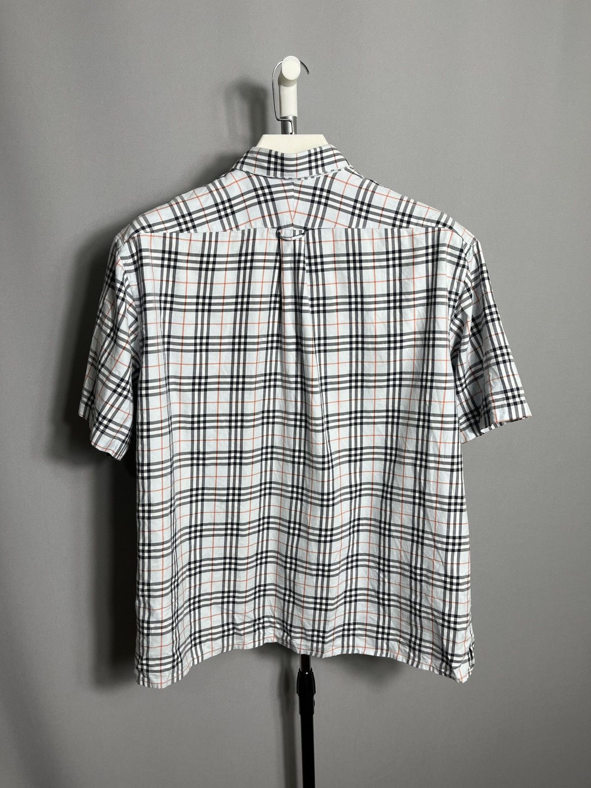Burberry Burberry Nova Check Short Sleeve Shirt Blue Men's cotton Size US XL / EU 56 / 4 - 9 Thumbnail
