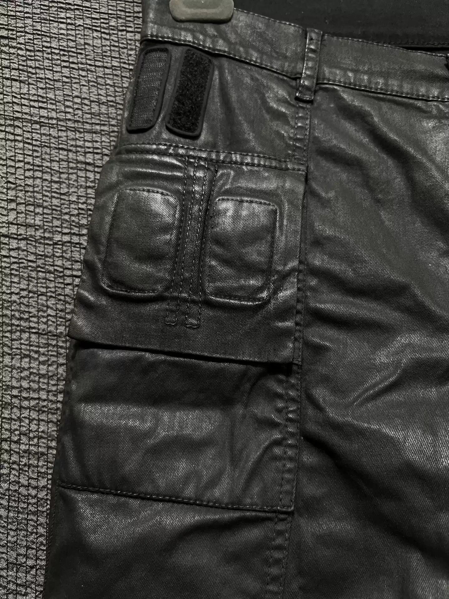 Rick Owens Rick Owens 16ss Wax Slant Motorcycle Jeans-2505 Size US 31 - 5 Thumbnail