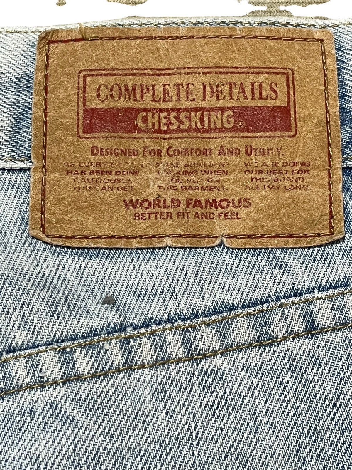 Southpole Vintage ChessX Baggy Wide Leg Faded Denim Size US 31 - 9 Thumbnail