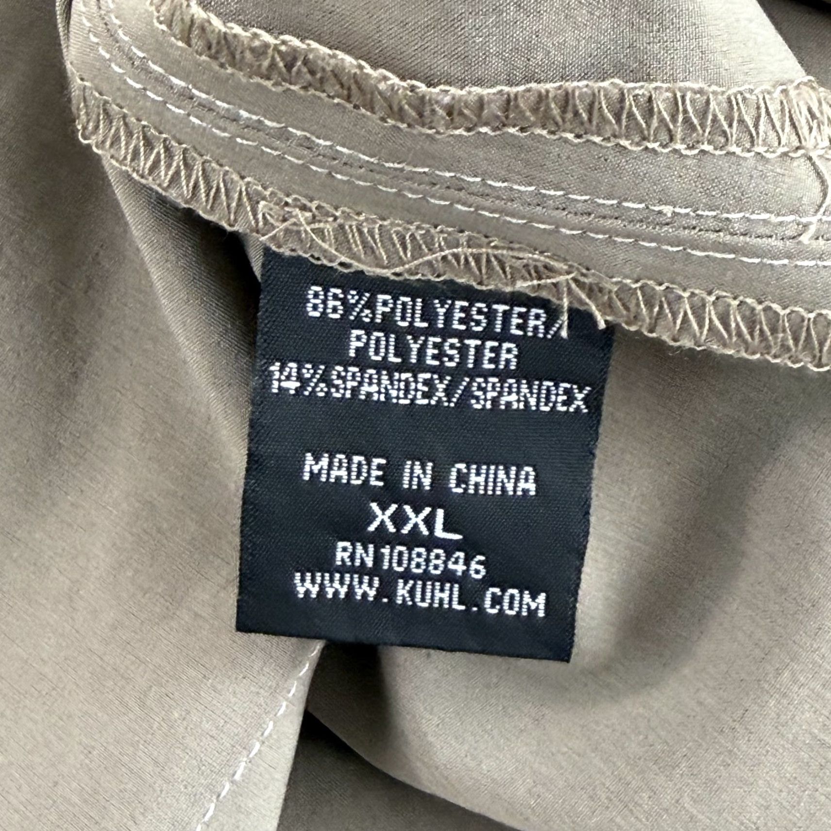 Vintage Kuhl Renegade Tufflex Performance Shirt Lunar Green Men 2XL Button-Up Short Sleeve Pockets Solid Green Outdoor Size US XXL / EU 58 / 5 - 7 Thumbnail