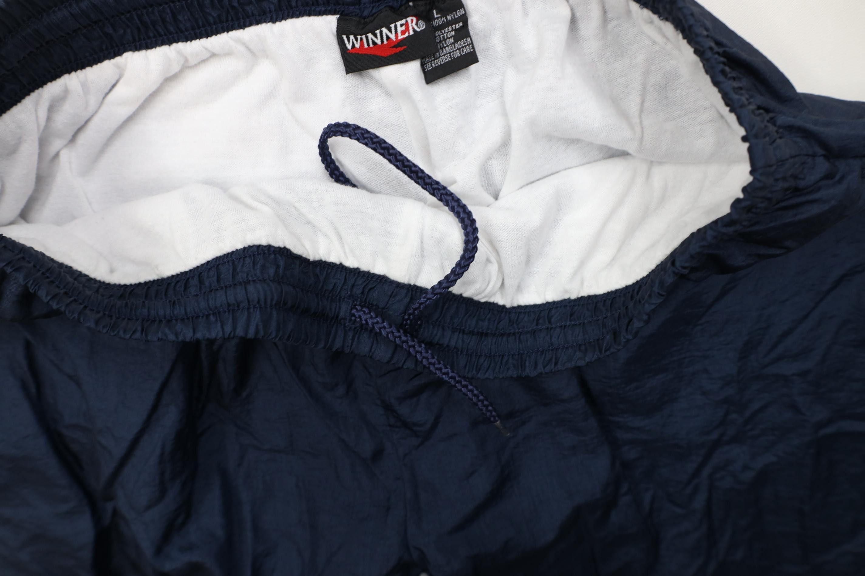 Vintage Vintage 90s Streetwear Lined Windbreaker Joggers Pants Blue Size US 36 / EU 52 - 7 Thumbnail