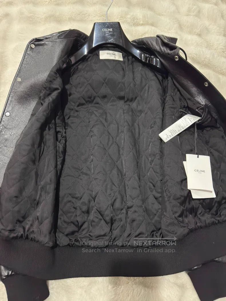 Celine CELINE Lamb Leather Logo Jacket Size US S / EU 44-46 / 1 - 5 Thumbnail