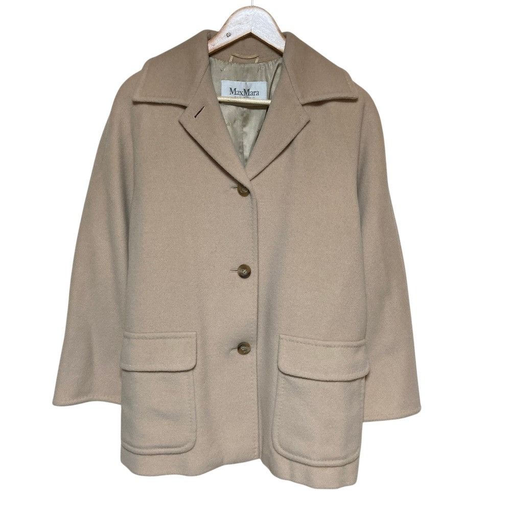 Max Mara Max Mara Max Mara Cashmere Blend Coat Textile Outerwear DUTY FREE for USA Size ONE SIZE - 1 Thumbnail