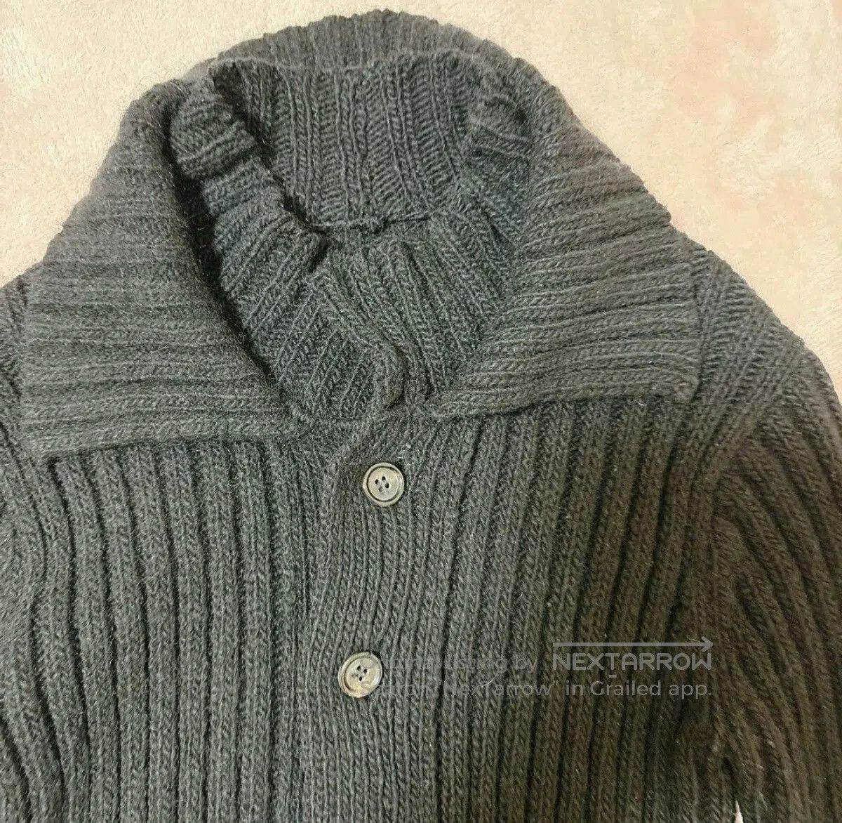 Comme des Garcons Comme des Garcons Wool Ribbed Cardigan. Size XS / US 0-2 / IT 36-38 - 3 Thumbnail