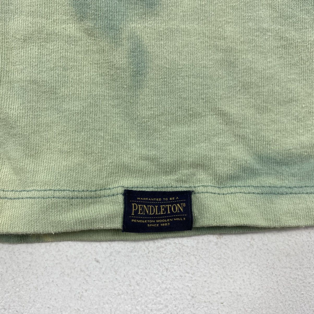 Pendleton Pendleton Japan Harding Back Print Tie Dye L/S Tee Green M Size US M / EU 48-50 / 2 - 5 Thumbnail