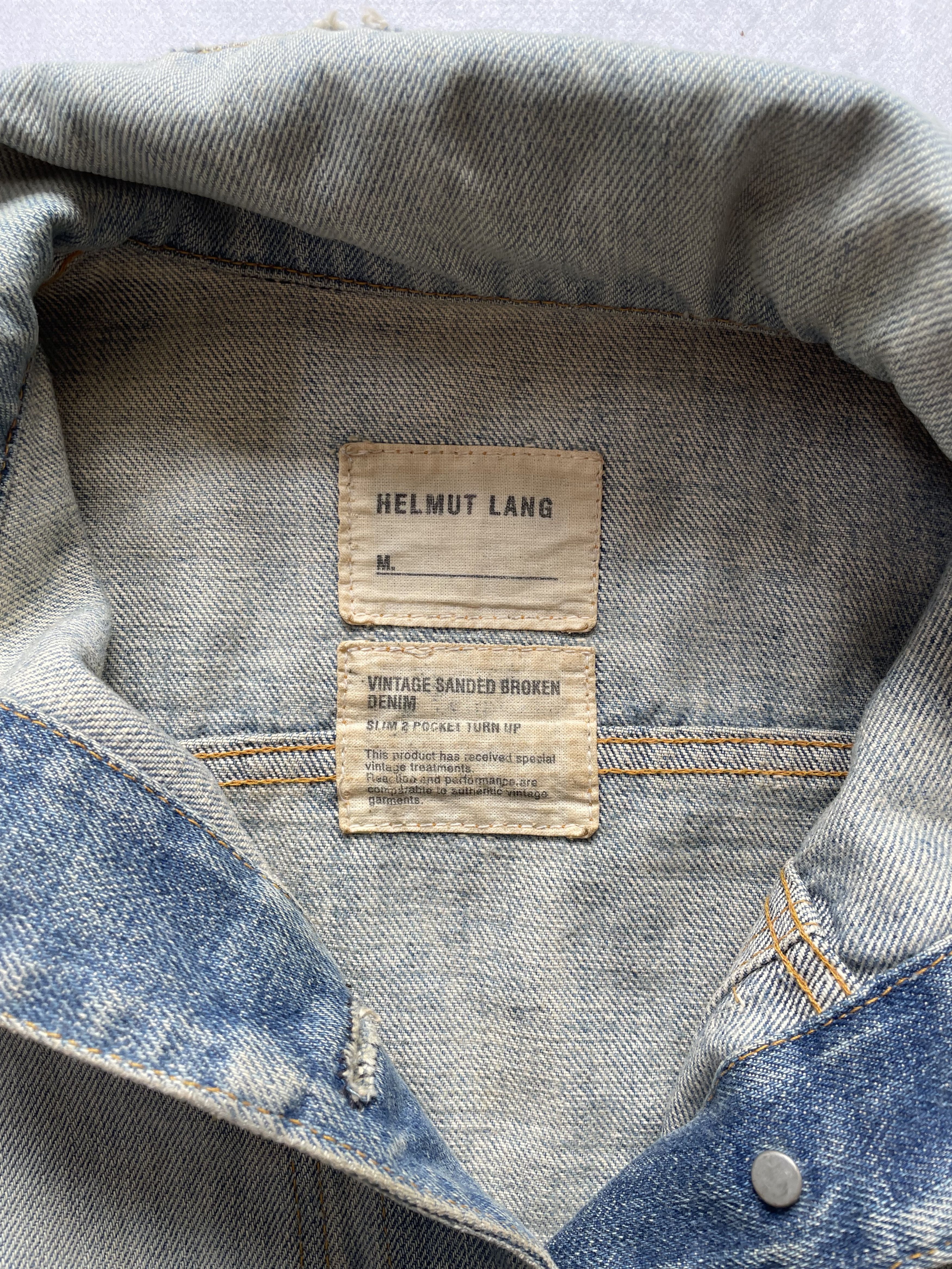 Helmut Lang Helmut Lang Sandwashed Denim Jacket Size US M / EU 48-50 / 2 - 4 Thumbnail