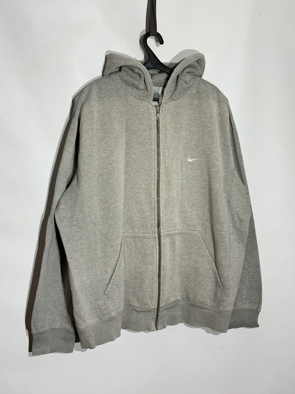 Nike Vintage Nike Silver Tag Grey Zip-Up Hoodie Size US XXL / EU 58 / 5 - 1 Thumbnail