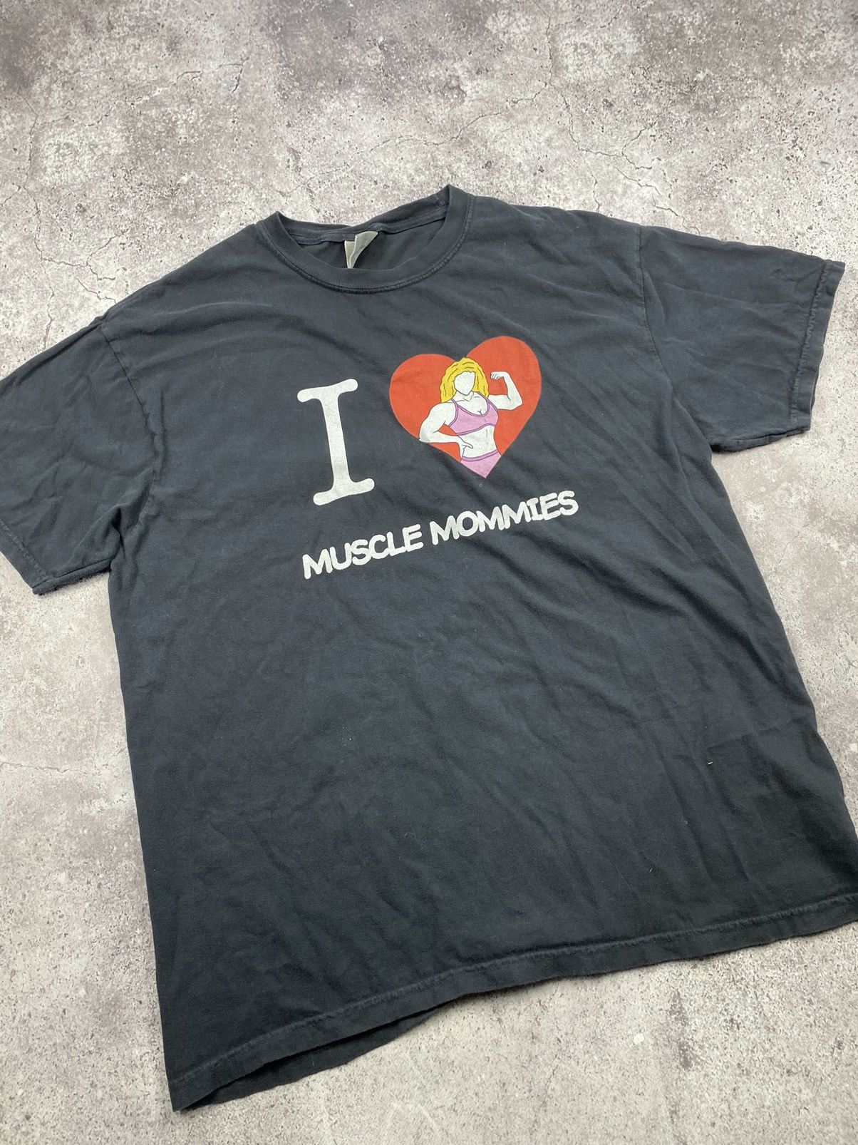 Japanese Brand × Vintage Vintage I Love Muscle Mommies Y2K funny crazy shirt🔥 Size US XL / EU 56 / 4 - 2 Thumbnail