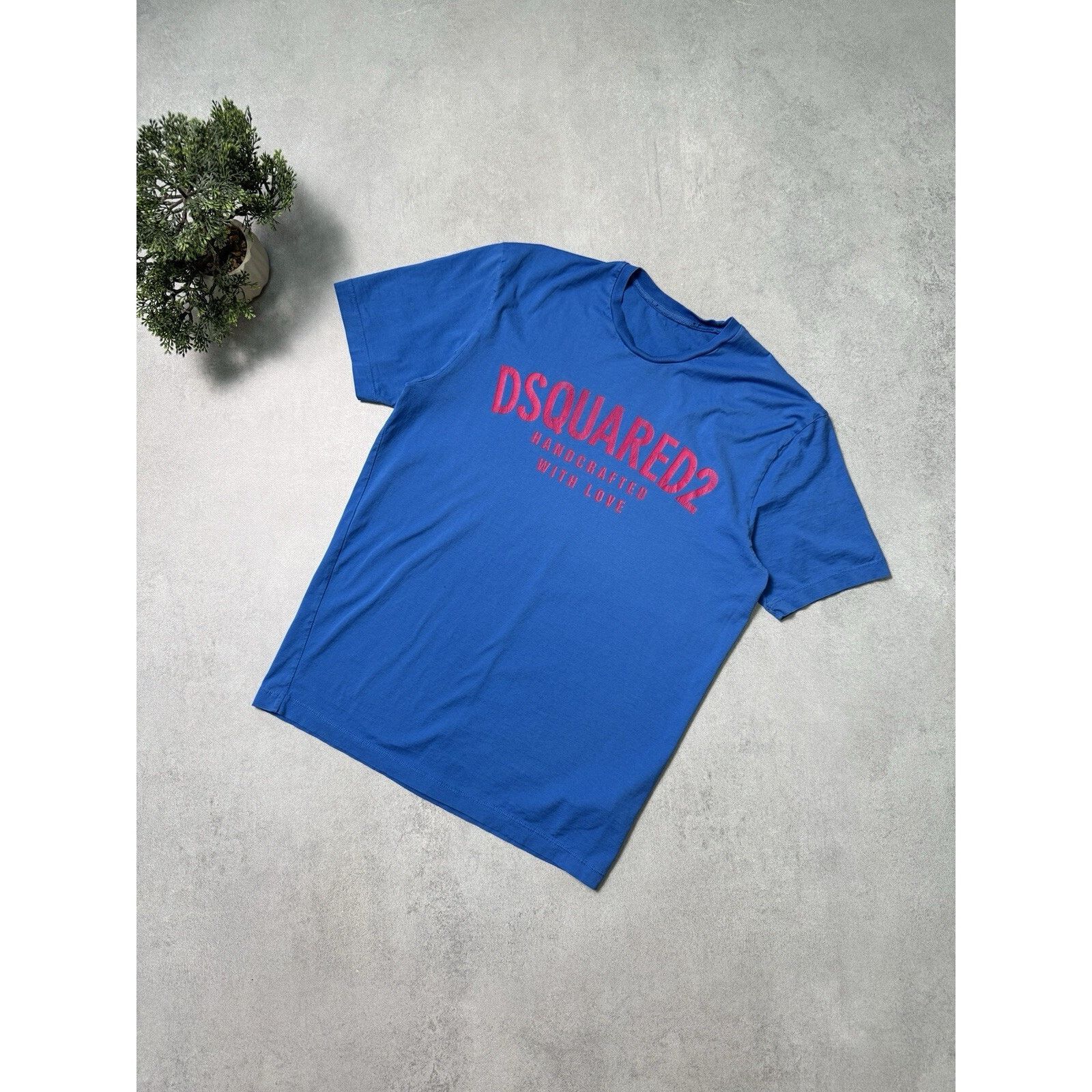 Dsquared2 Dsquared2 Big Logo Shirt Blue/Pink Size L Men Size US L / EU 52-54 / 3 - 1 Thumbnail