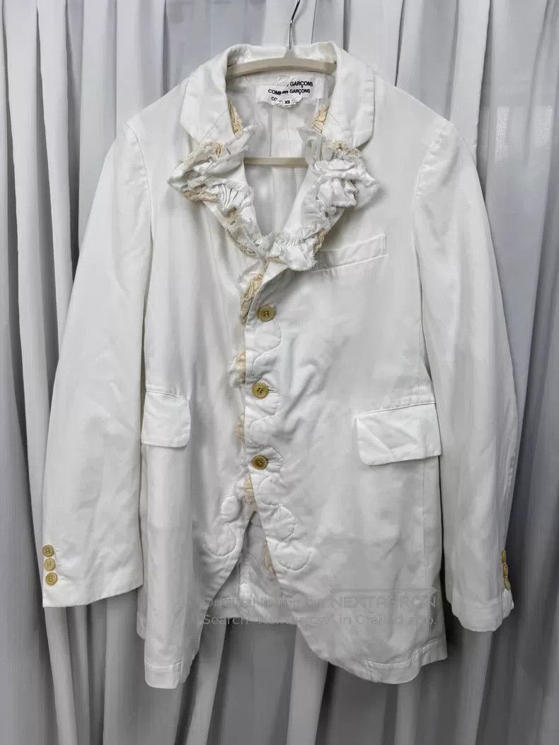 Comme des Garcons Comme Des Garcons Ruffled ribbed jacket with structured de Size XS / US 0-2 / IT 36-38 - 1 Thumbnail