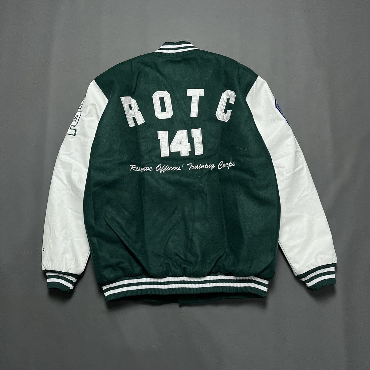 Japanese Brand Boomber Jacket ROTC 141 Training Corps Size US XL / EU 56 / 4 - 2 Thumbnail