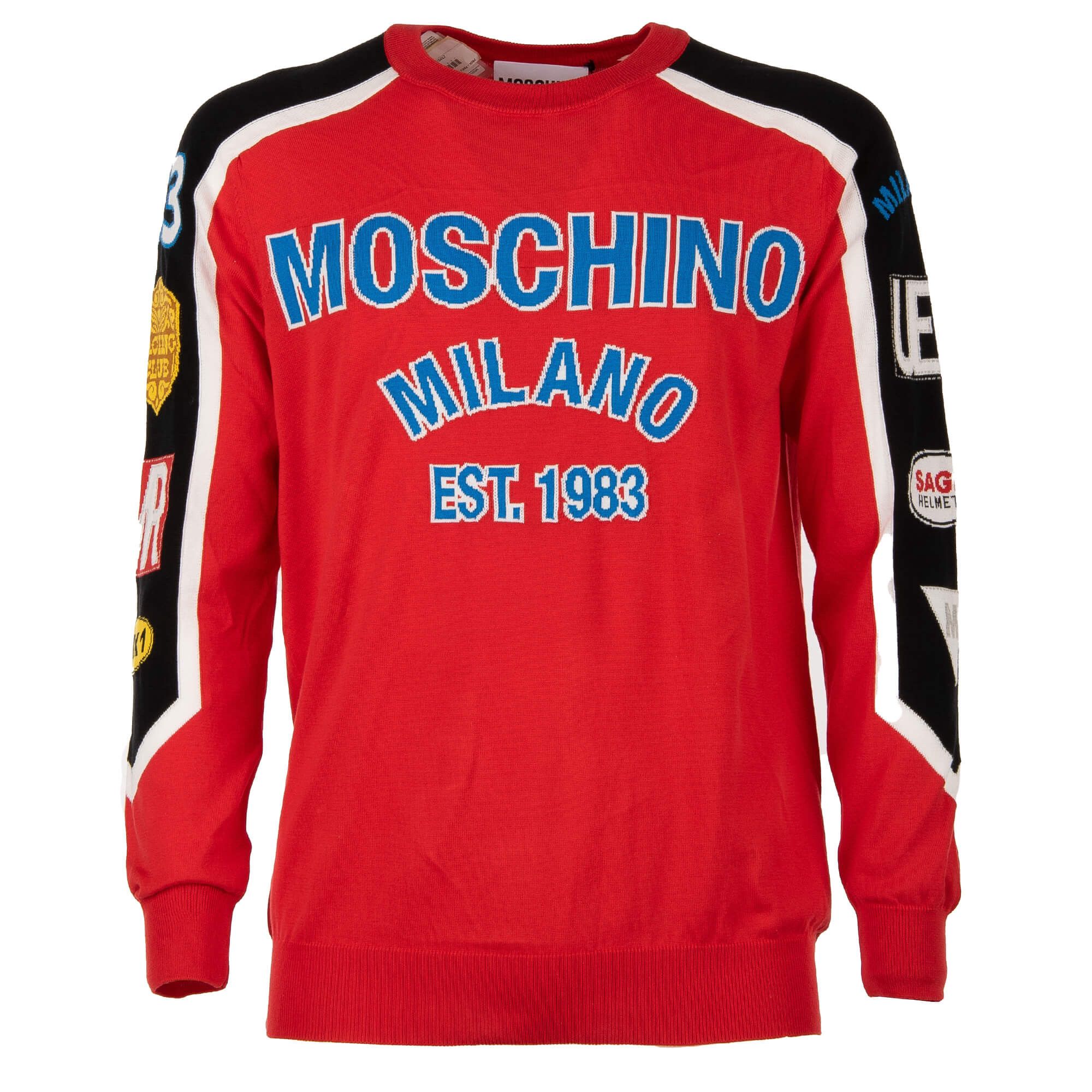 Moschino o1y0225 Logo Sweater in Multicolor Size US M / EU 48-50 / 2 - 1 Thumbnail