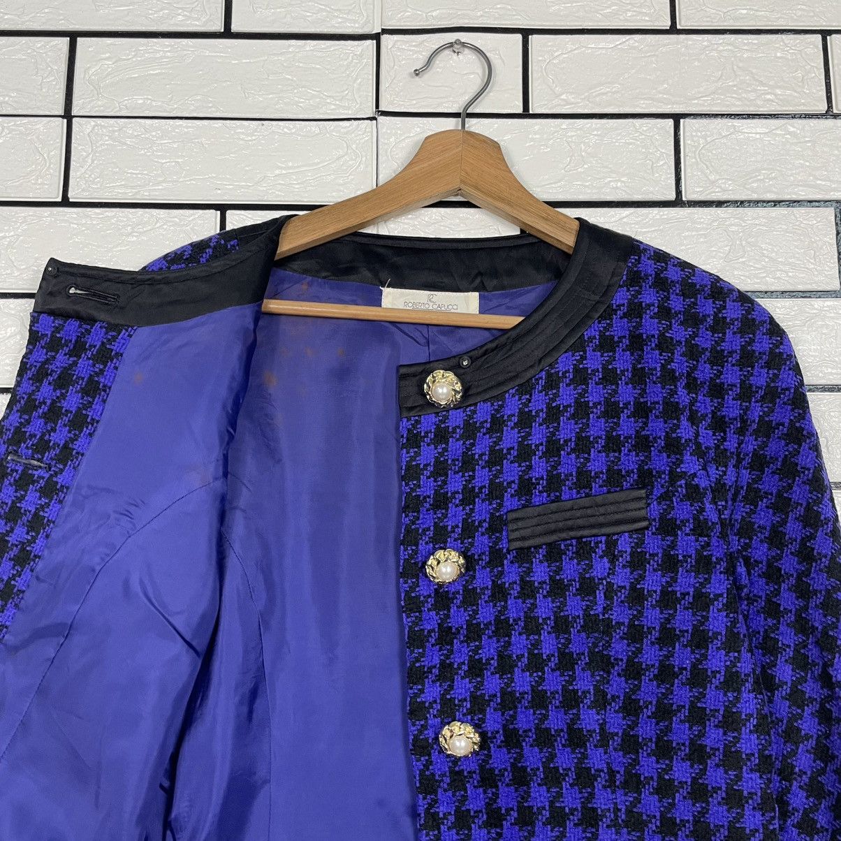 Other Roberto Capucci Plaid Purple Crop Jacket Size S / US 4 / IT 40 - 10 Thumbnail