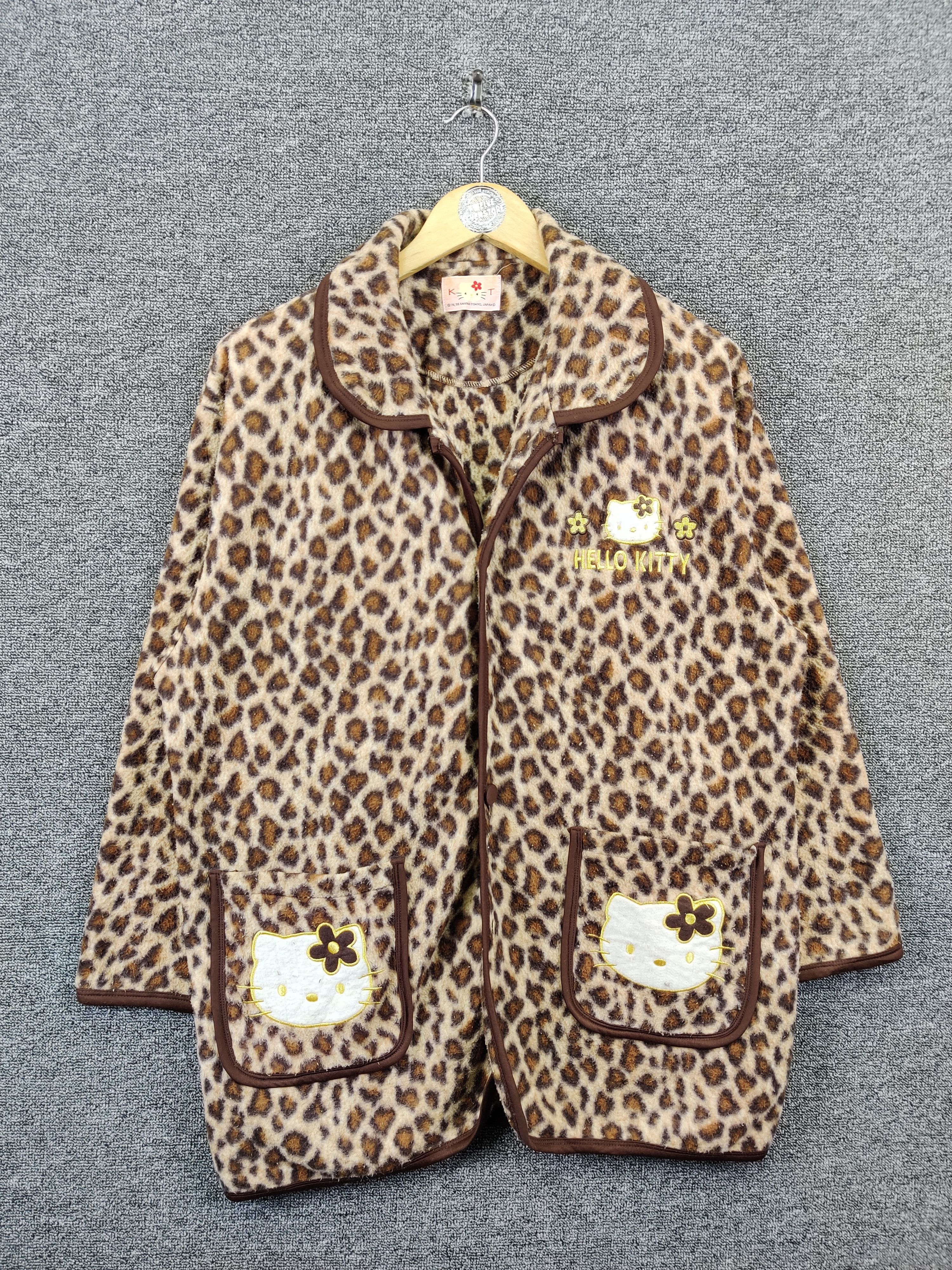 Cartoon Network Vintage Hello Kitty Leopard Fleece Sleepwear Size US L / EU 52-54 / 3 - 1 Thumbnail