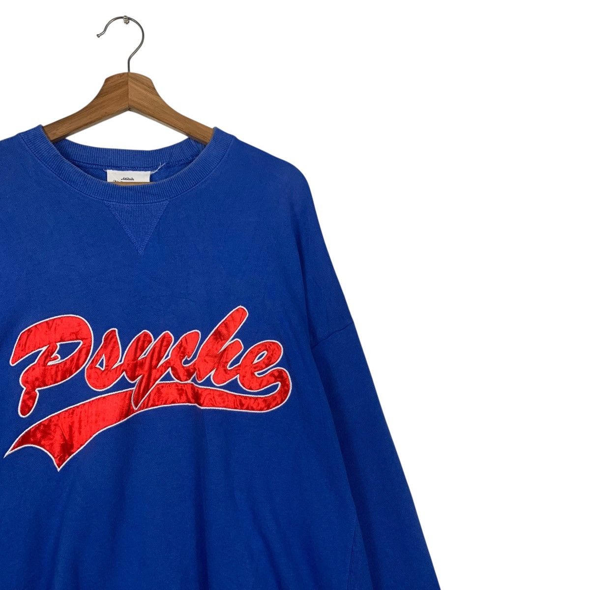 Japanese Brand Attitude Make Style! PSYCHO Crewneck Sweatshirt #3606-C165 Size US XL / EU 56 / 4 - 4 Thumbnail