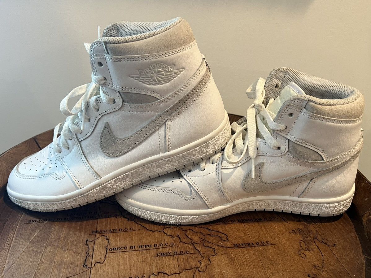 Nike Nike Air Jordan 1 I High Retro OG 85 White Neutral Grey Size US 7.5 / EU 40-41 - 6 Thumbnail