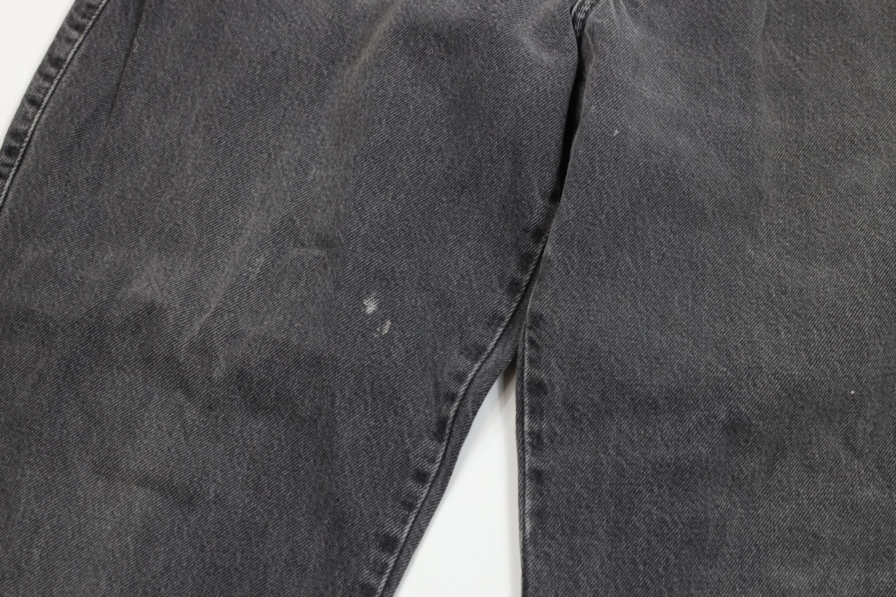 Vintage Vintage 90s IOU Relaxed Fit Tapered Leg Denim Jeans Black Size US 38 / EU 54 - 6 Thumbnail