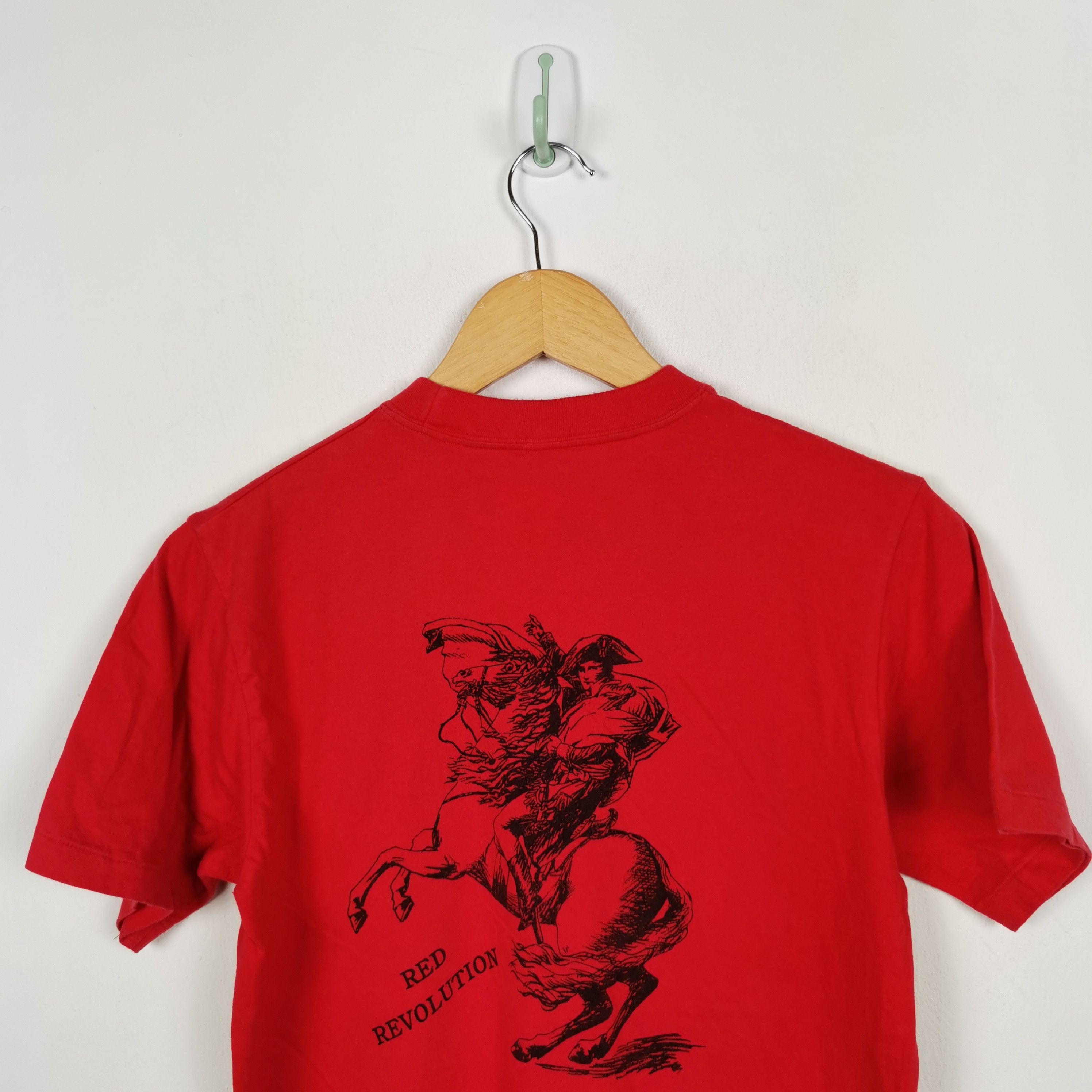 Vintage Vintage 90's Red Revolution Horse T-Shirt Size US XS / EU 42 / 0 - 3 Thumbnail