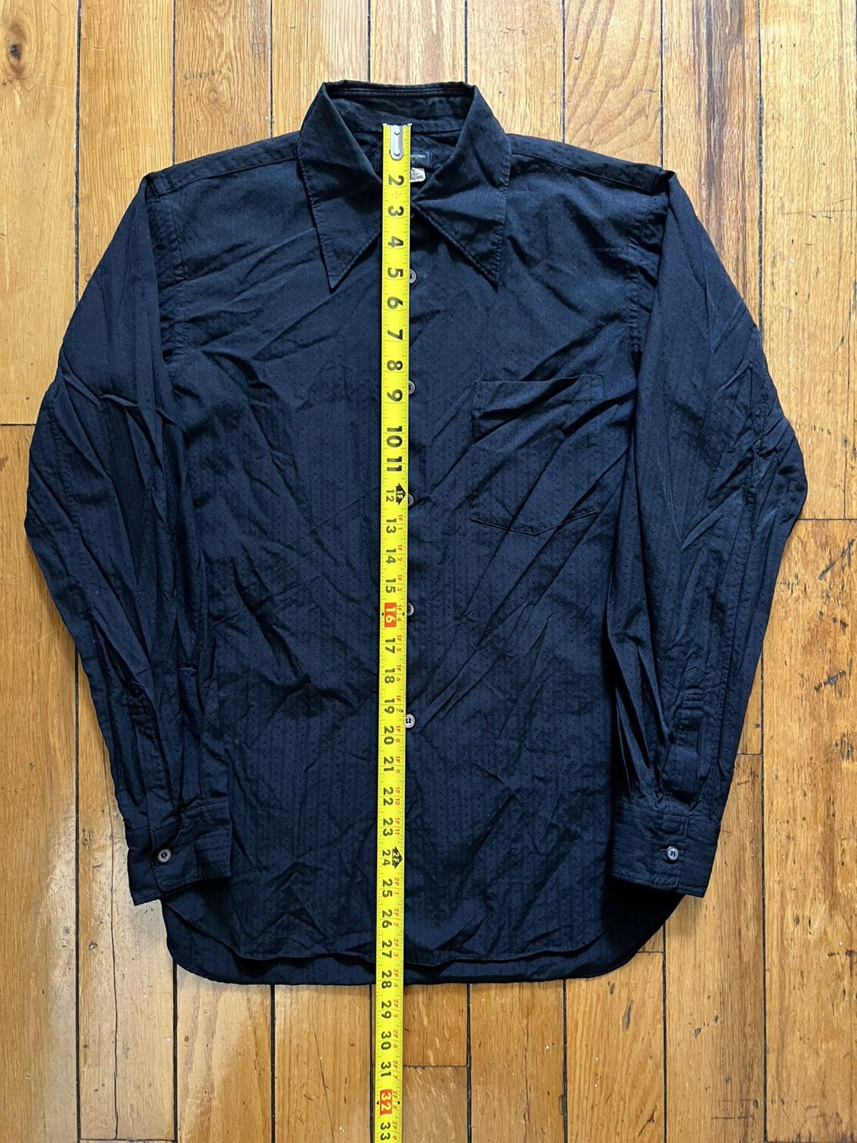 Comme des Garcons Homme Plus AD2014 Comme des Garçons Homme Plus Black Stripe Shirt Size US XS / EU 42 / 0 - 6 Thumbnail